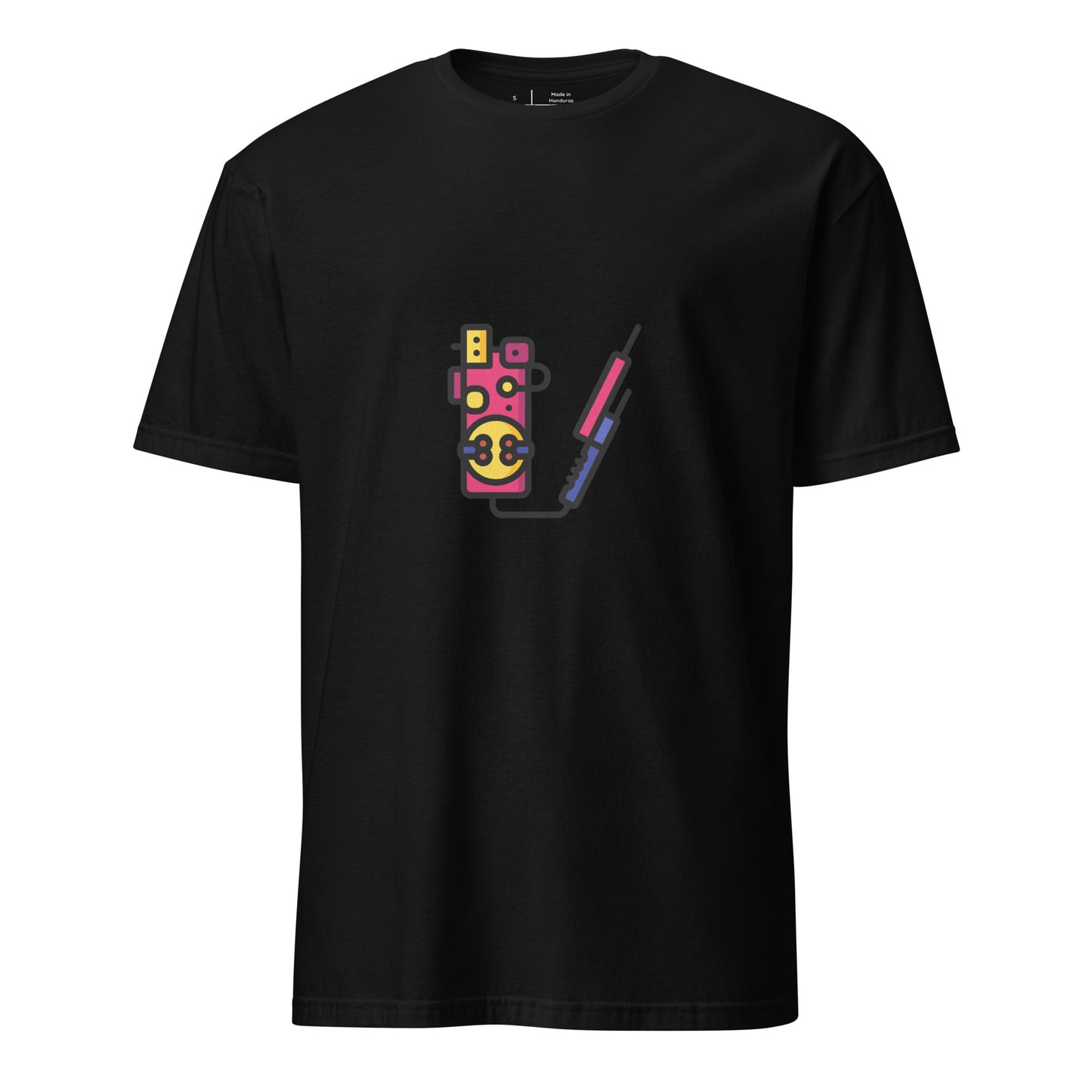 Proton Unit 2 - Futuristic Sci-Fi Gadget - Short-Sleeve Unisex T-Shirt - Graphic Tee - Black - Front