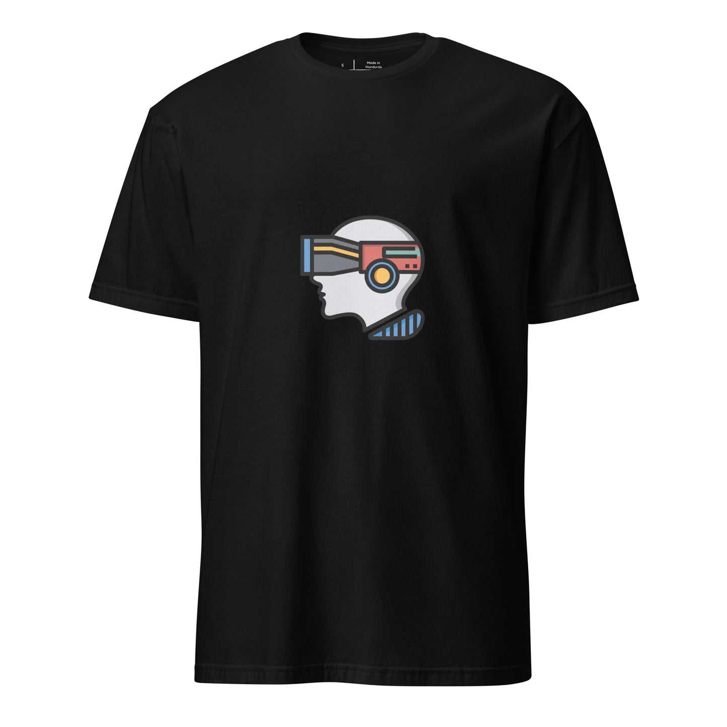 Virtual - Plug Into Another World - Short-Sleeve Unisex T-Shirt - Graphic Tee - Black - Front