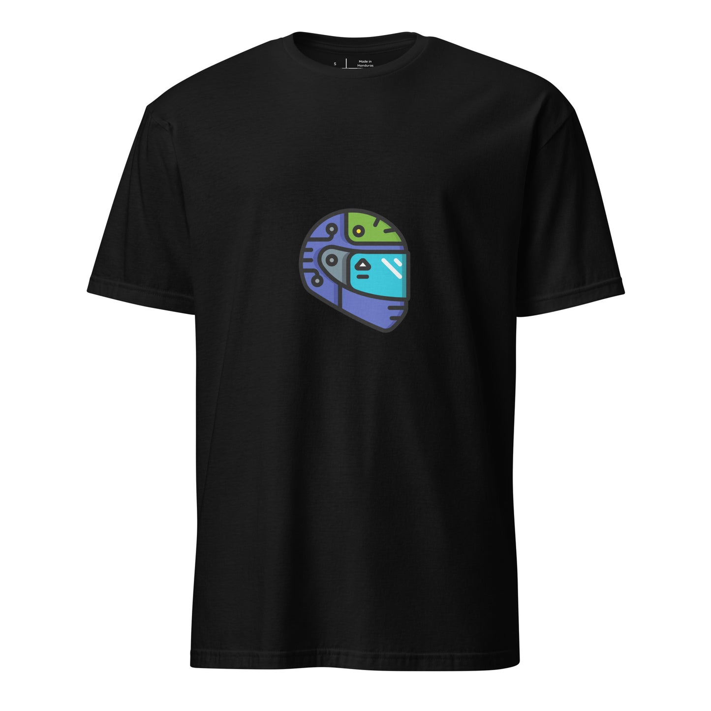 Cyber Helmet - Neo-Rider Edition - Short-Sleeve Unisex T-Shirt - Graphic Tee - Black - Front