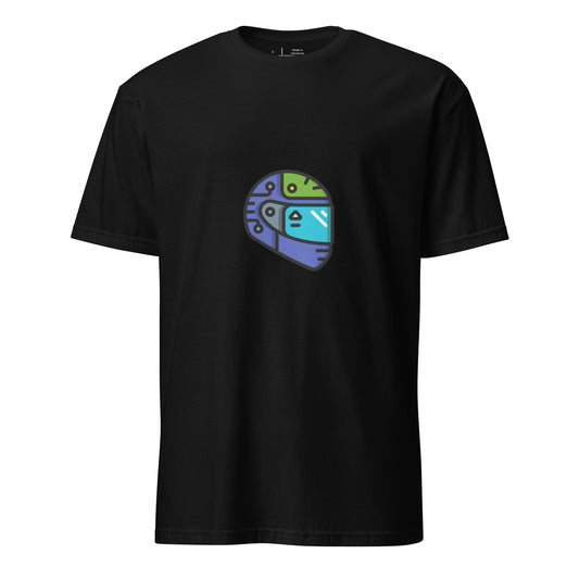 Cyber Helmet - Neo-Rider Edition - Short-Sleeve Unisex T-Shirt - Graphic Tee - Black - Front