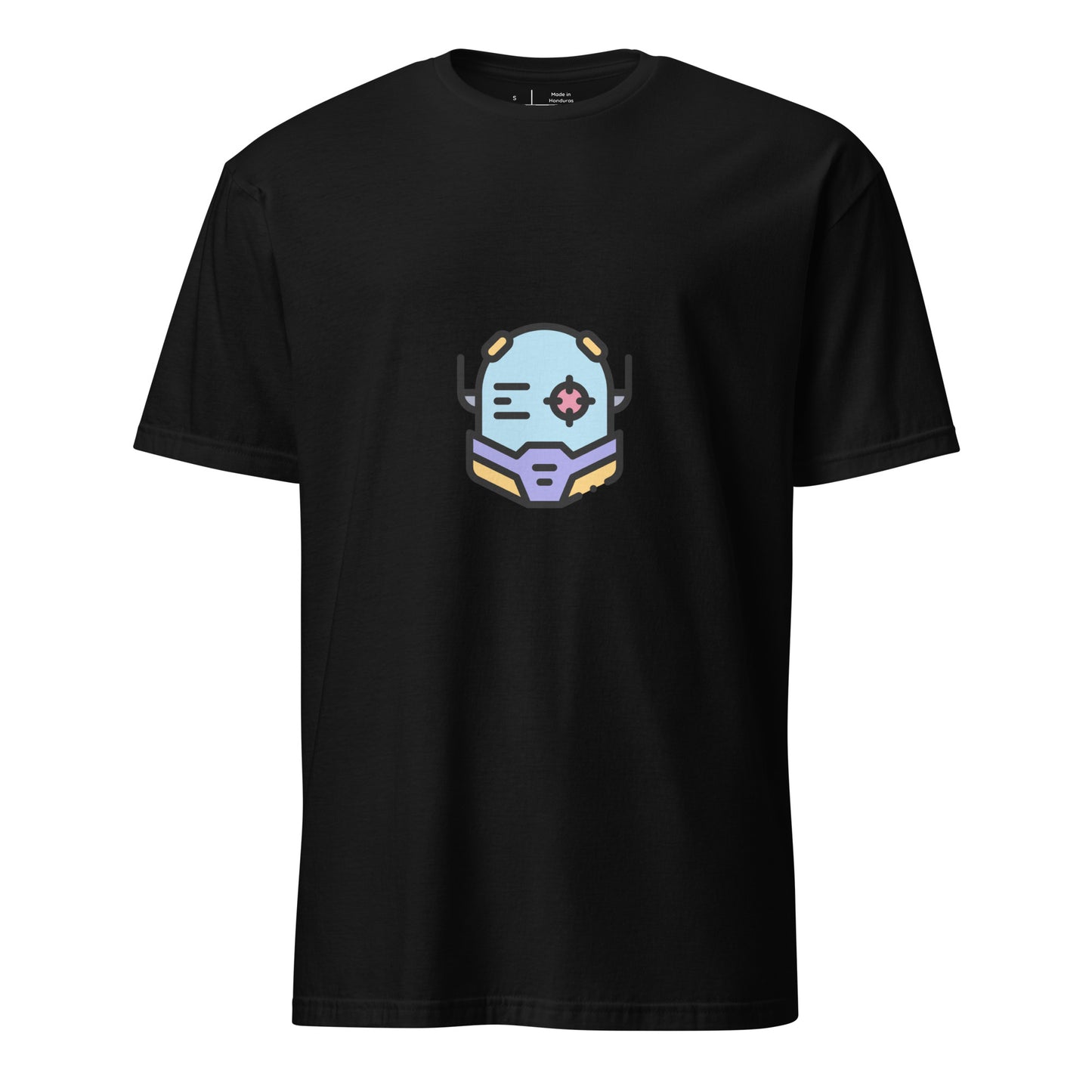 Cyber Helmet - Target Acquired - Short-Sleeve Unisex T-Shirt - Graphic Tee - Black - Front
