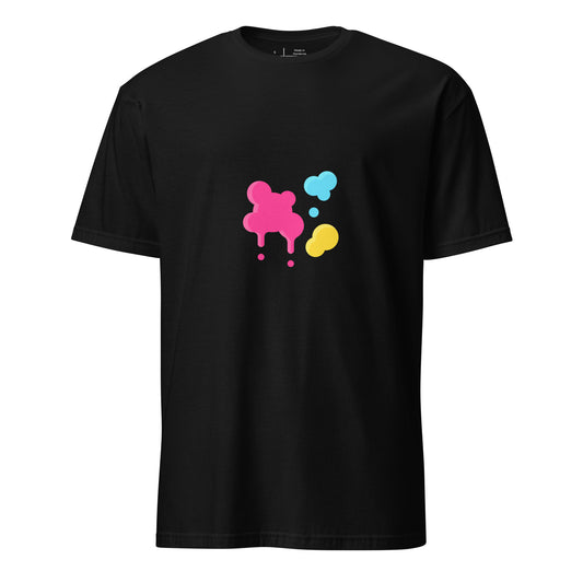 Splat - Urban Paint Splash - Short-Sleeve Unisex T-Shirt - Graphic Tee - Black - Front