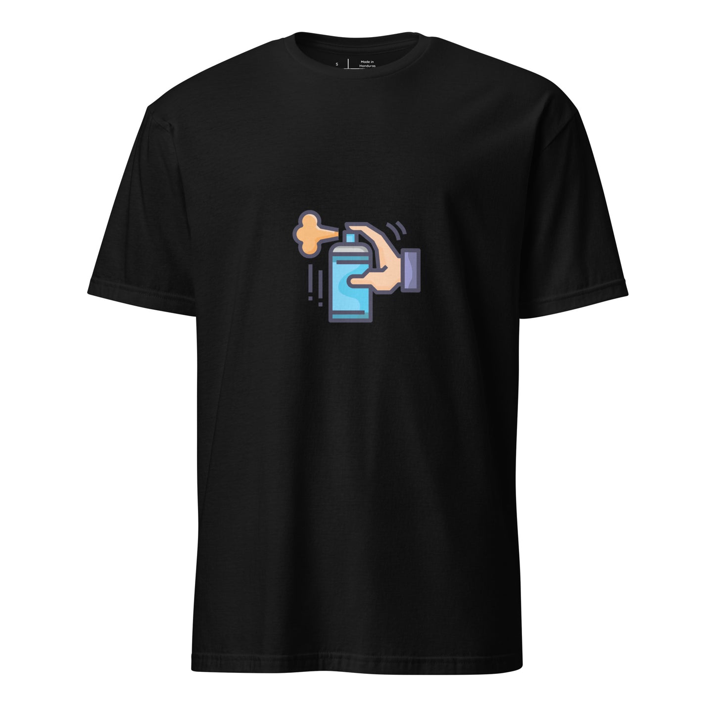 Tag Can - Graffiti Hand Style Tribute - Short-Sleeve Unisex T-Shirt - Graphic Tee - Black - Front
