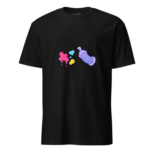 Spray Can - Global Graffiti Tribute - Short-Sleeve Unisex T-Shirt - Graphic Tee - Black - Front
