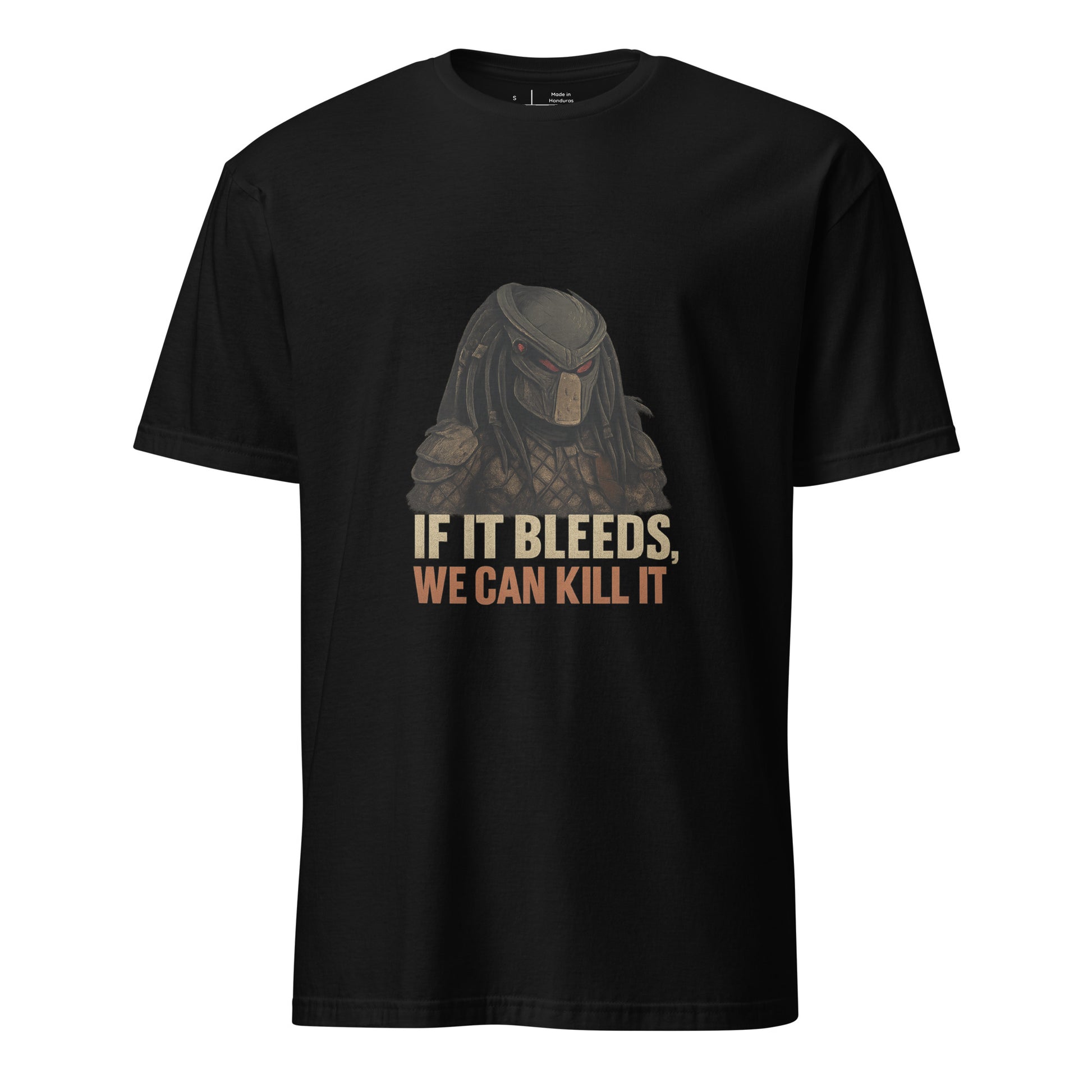 If It Bleeds, We Can Kill It – Predator-Inspired - Short-Sleeve Unisex T-Shirt - Graphic Tee - Black - Front