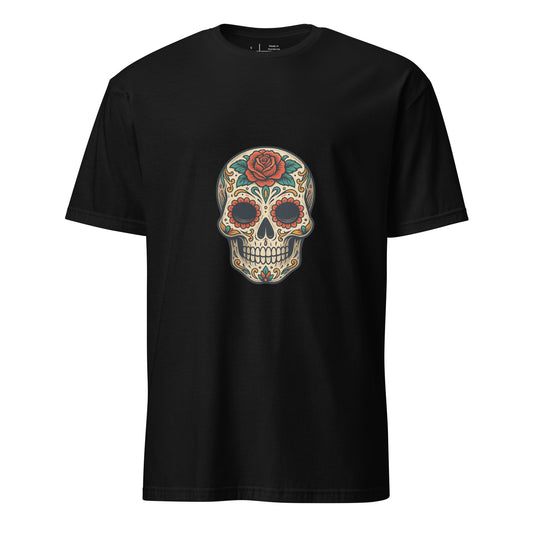 Day Of The Dead – Skull Edition - Short-Sleeve Unisex T-Shirt - Graphic Tee - Black - Front