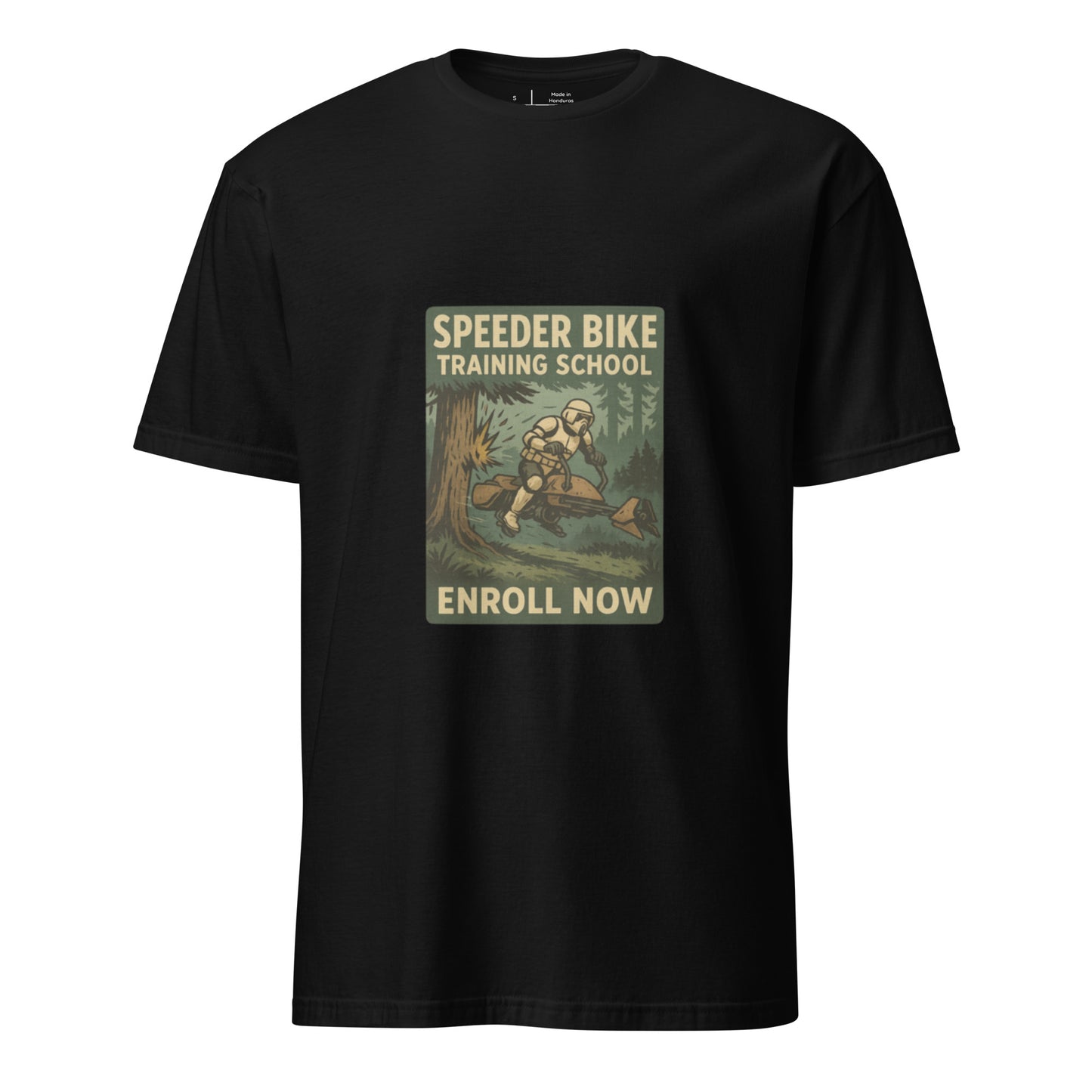 Speeder Training School – Ride Like A Pro - Short-Sleeve Unisex T-Shirt - Graphic Tee - Black - Front