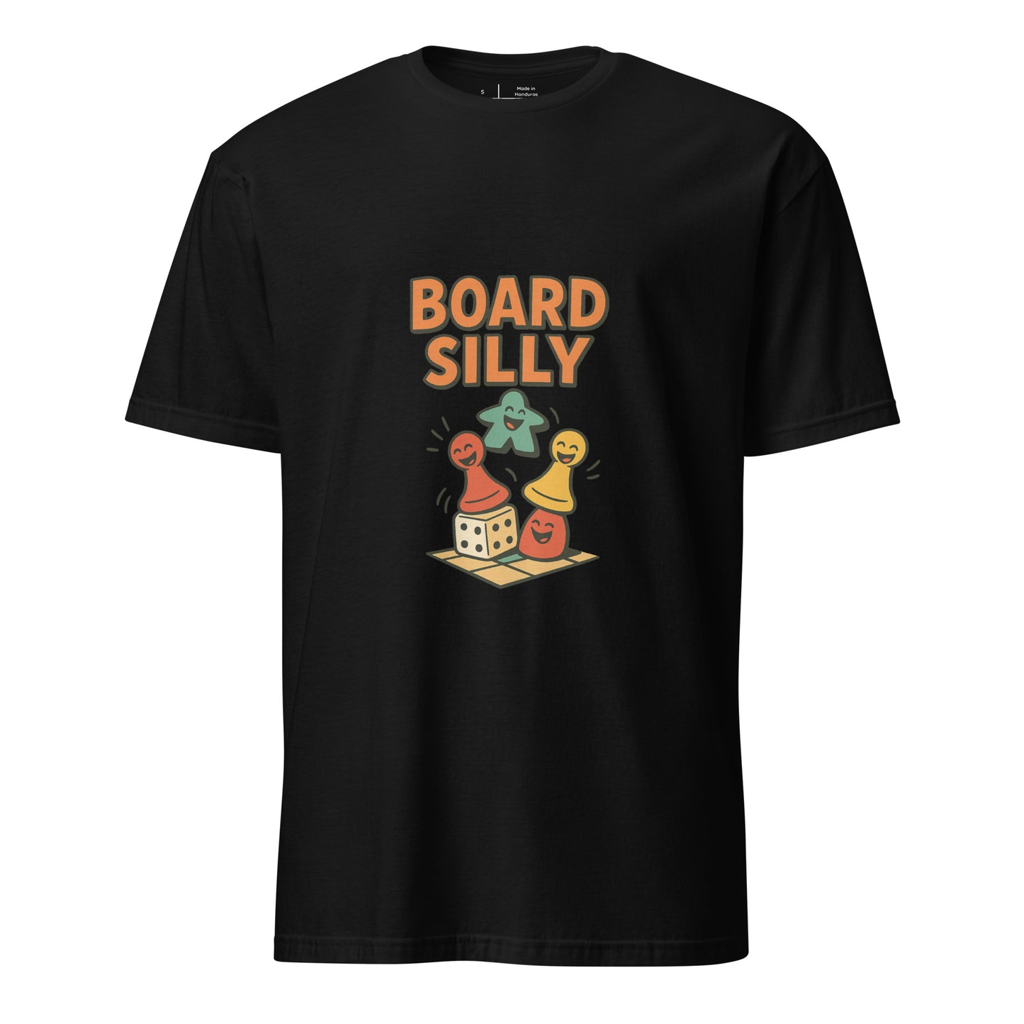 Board Silly – Ultimate Board Game - Short-Sleeve Unisex T-Shirt - Graphic Tee - Black - Front
