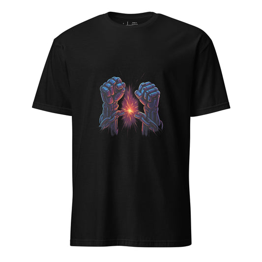 Android Uprising – The Future Fights Back - Short-Sleeve Unisex T-Shirt - Graphic Tee - Black - Front