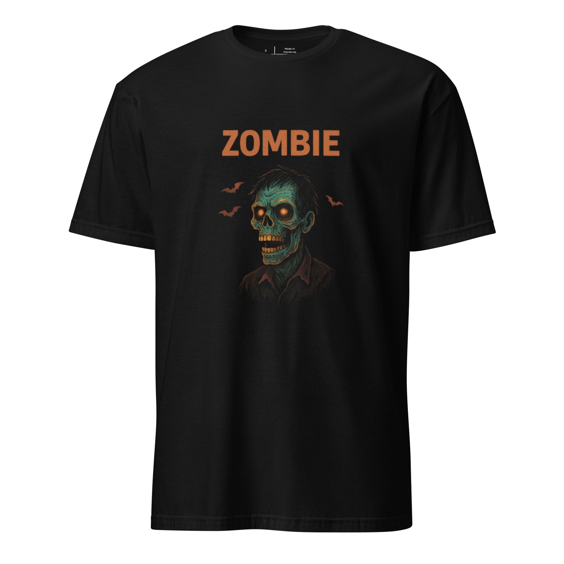 Zombie – Neon Undead Streetwear - Short-Sleeve Unisex T-Shirt - Graphic Tee - Black - Front