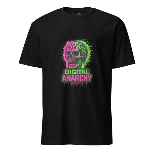 Digital Anarchy - Visual Rebellion - Short-Sleeve Unisex T-Shirt - Graphic Tee - Black - Front