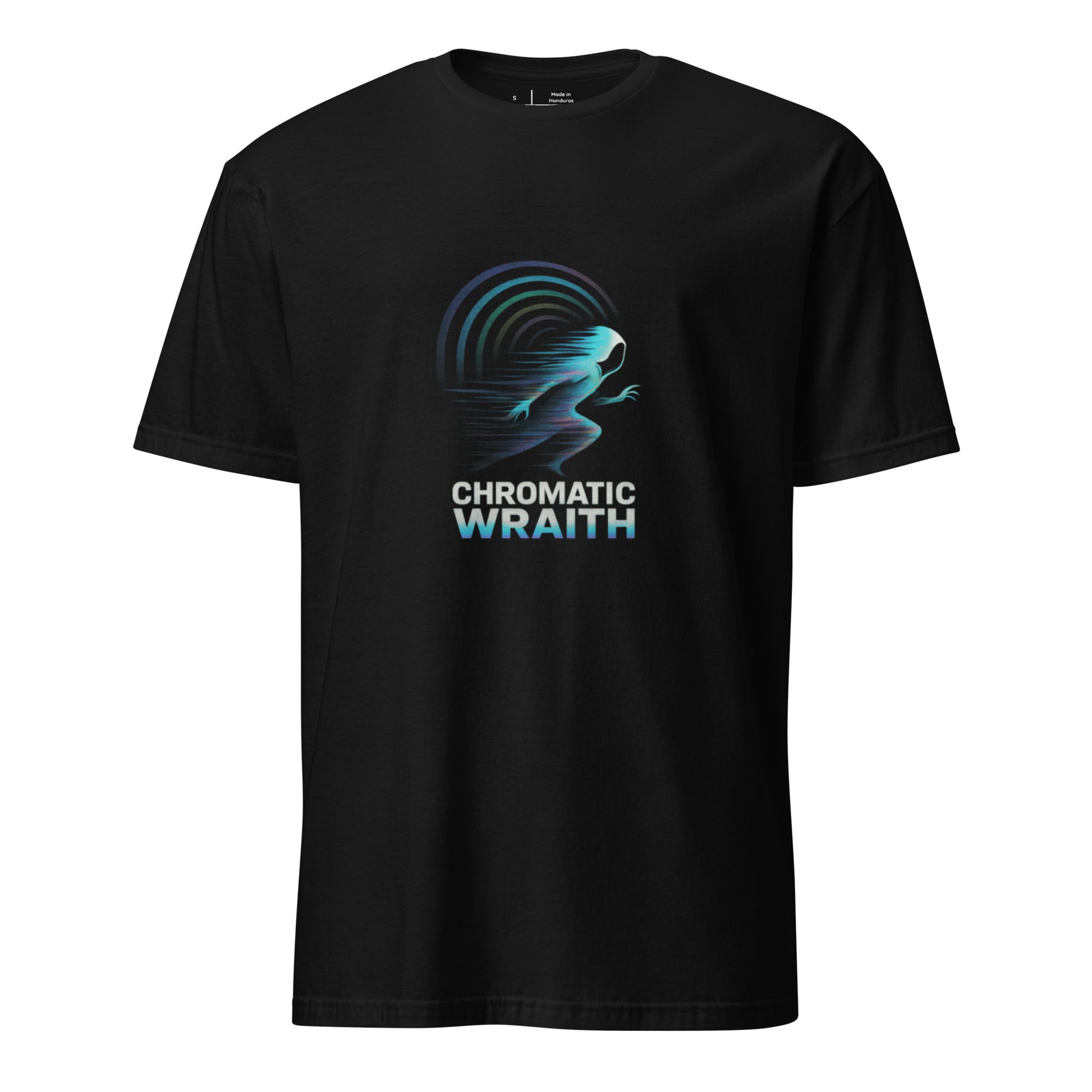 Chromatic Wraith - Spectral Motion - Short-Sleeve Unisex T-Shirt - Graphic Tee - Black - Front