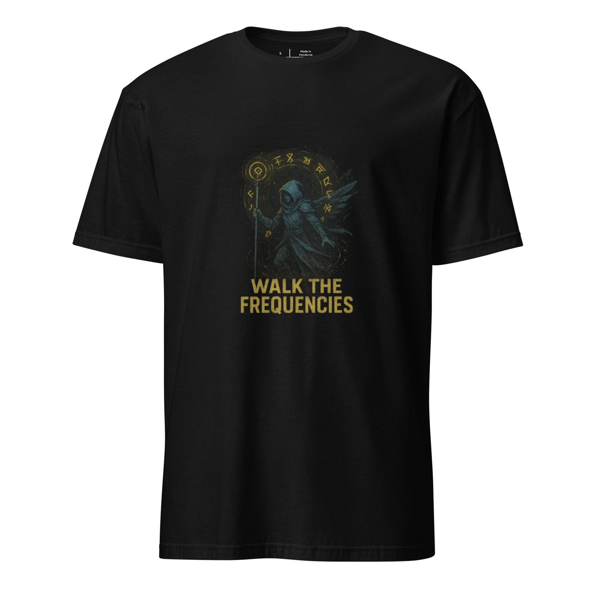 Technomancer Pilgrim - Digital Spellcraft - Short-Sleeve Unisex T-Shirt - Graphic Tee - Black - Front