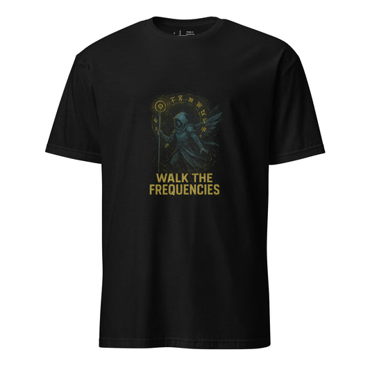 Technomancer Pilgrim - Digital Spellcraft - Short-Sleeve Unisex T-Shirt - Graphic Tee - Black - Front