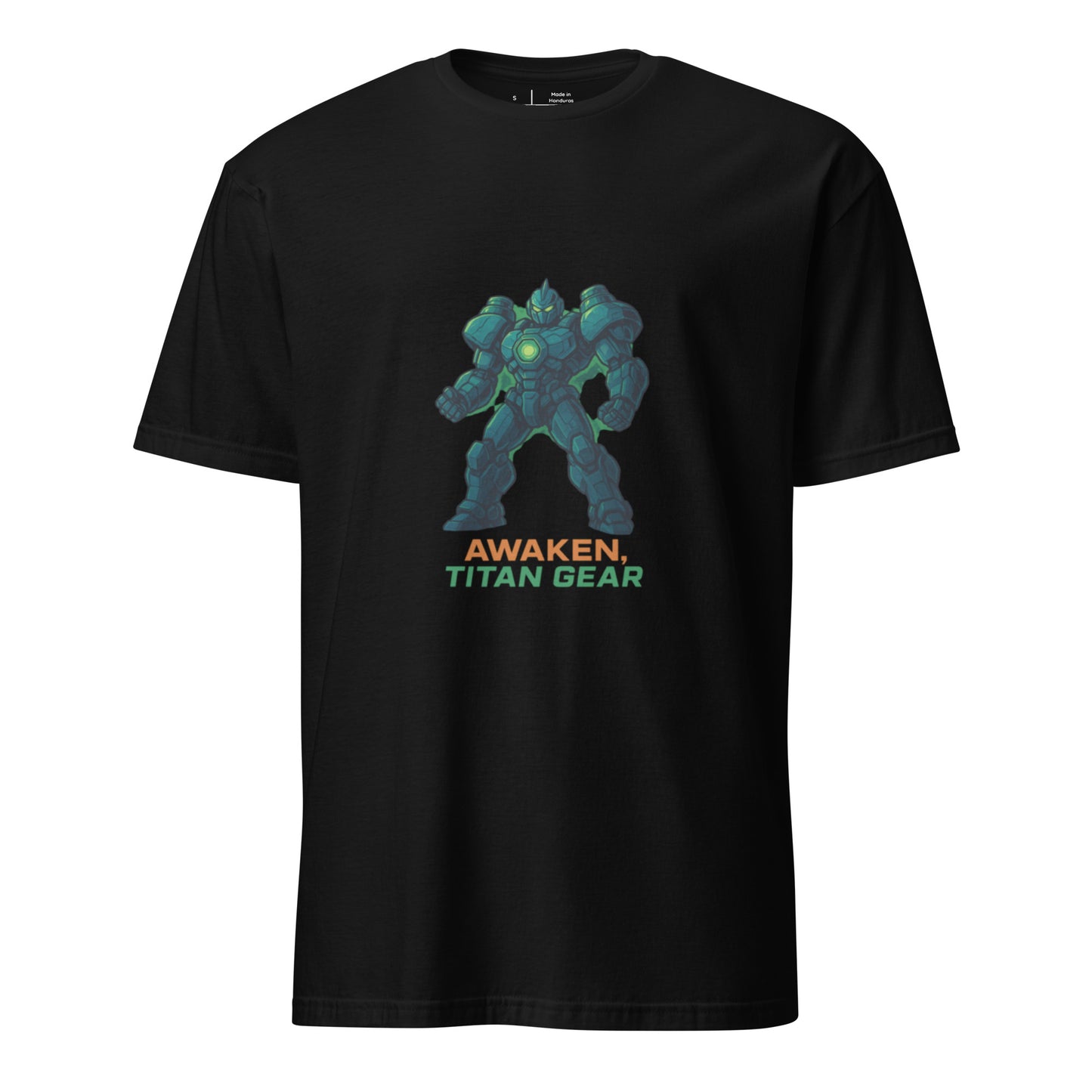 Neo Titan Gear - Bio-Mech Evolution - Short-Sleeve Unisex T-Shirt - Graphic Tee - Black - Front
