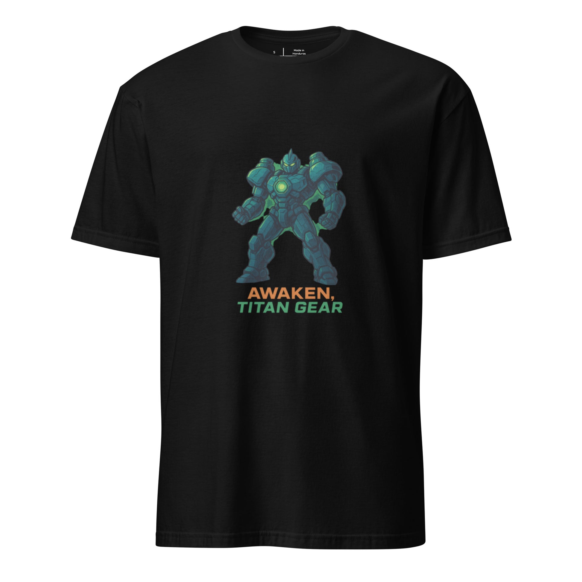 Neo Titan Gear - Bio-Mech Evolution - Short-Sleeve Unisex T-Shirt - Graphic Tee - Black - Front