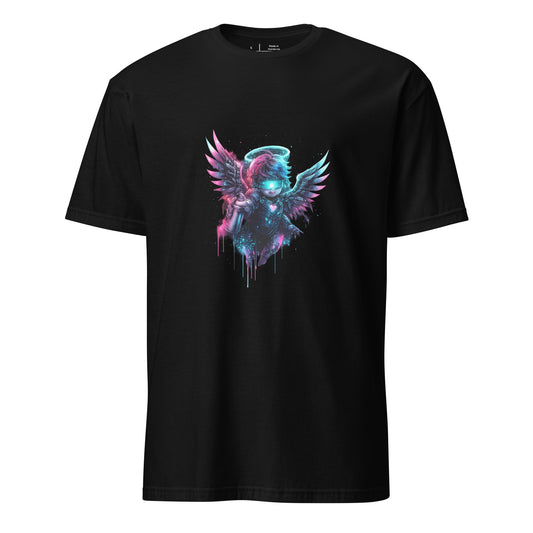 Cyber Cherub Disorder – Playful Graffiti - Short-Sleeve Unisex T-Shirt - Graphic Tee - Black - Front