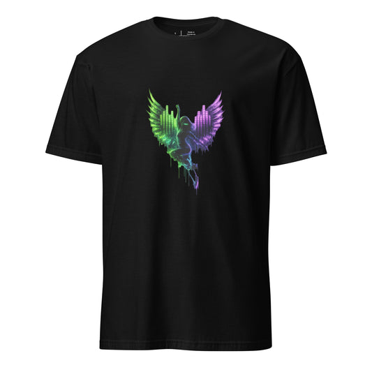 Club Seraph  – Rave Graffiti - Short-Sleeve Unisex T-Shirt - Graphic Tee - Black - Front