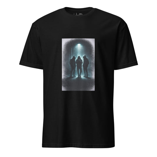 After Midnight Society – Minimal Noir - Short-Sleeve Unisex T-Shirt - Graphic Tee - Black - Front