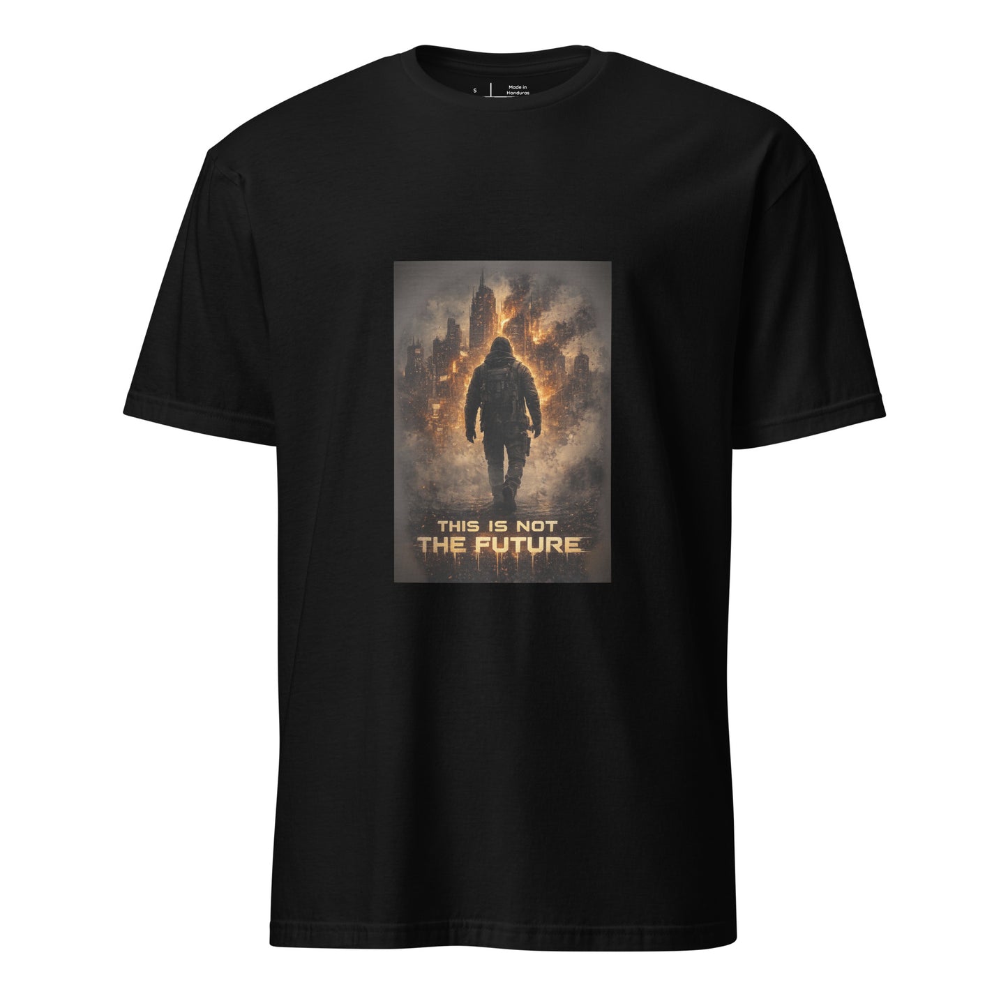 This Is Not The Future – Cinematic Sci-Fi - Short-Sleeve Unisex T-Shirt - Graphic Tee - Black - Front