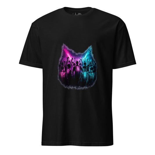 Neon After Midnight – Club Culture - Short-Sleeve Unisex T-Shirt - Graphic Tee - Black - Front