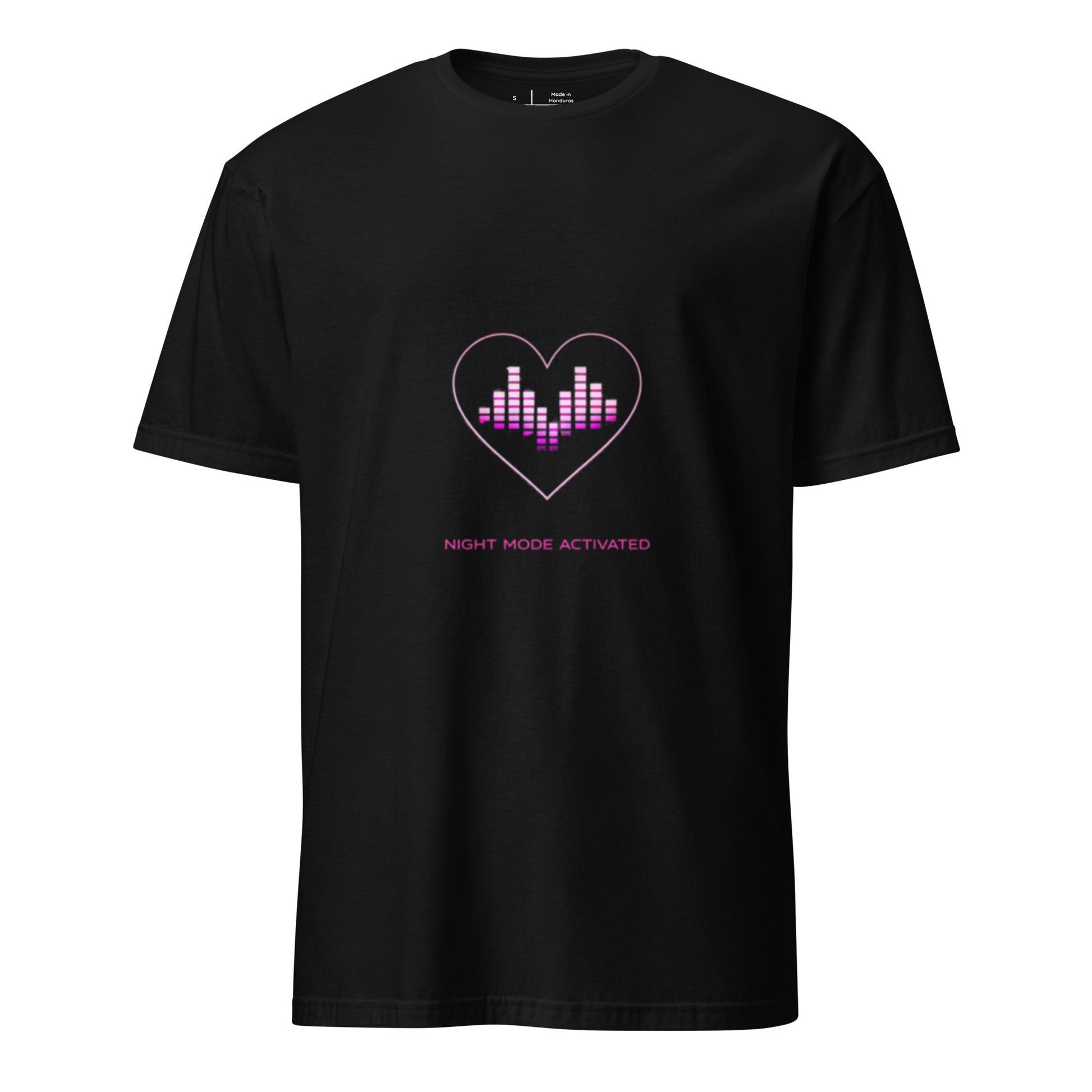 Night Mode Activated – Minimal Club Streetwear - Short-Sleeve Unisex T-Shirt - Graphic Tee - Black - Front