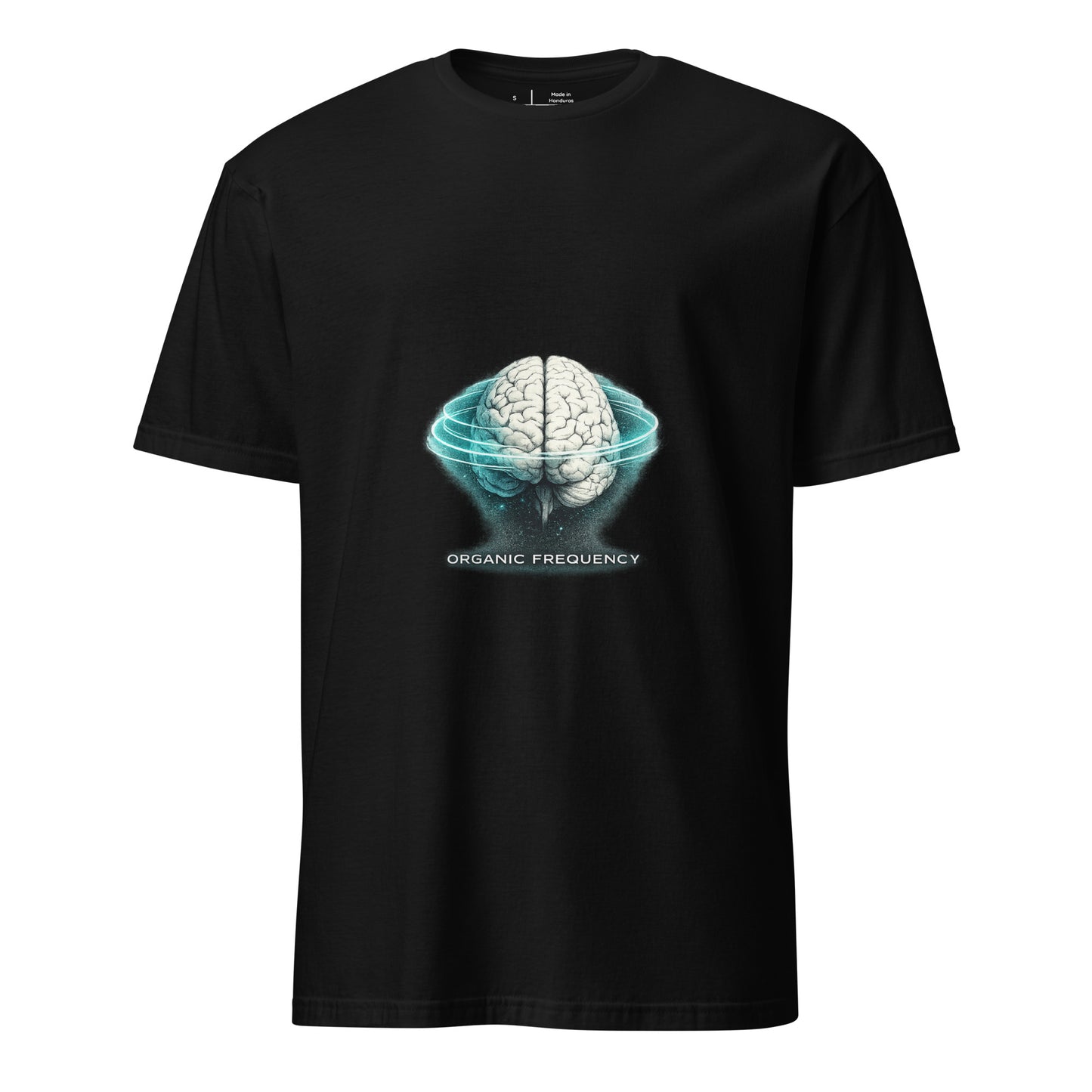 Organic Frequency – Human Signal - Short-Sleeve Unisex T-Shirt - Graphic Tee - Black - Front