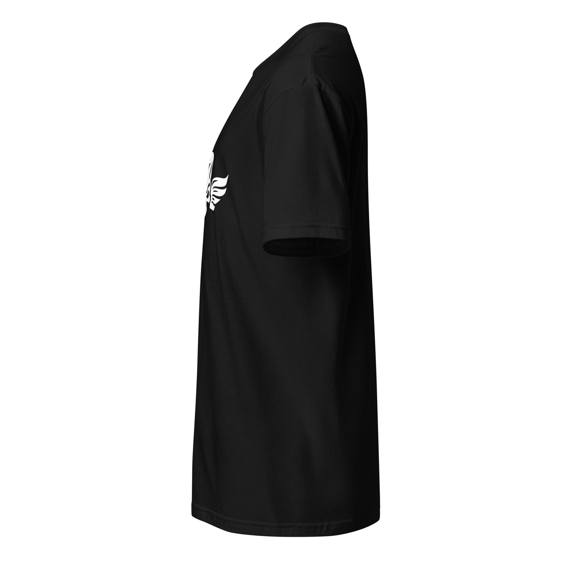 Winged Skull - Winged Voltage - Short-Sleeve Unisex T-Shirt - Graphic Tee - Black - Left side