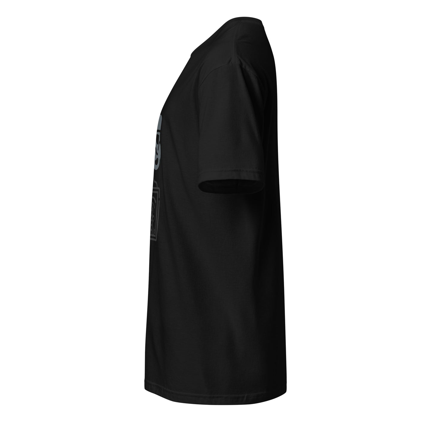 Trooper X - Behind The Armor - Short-Sleeve Unisex T-Shirt - Graphic Tee - Black - Left side