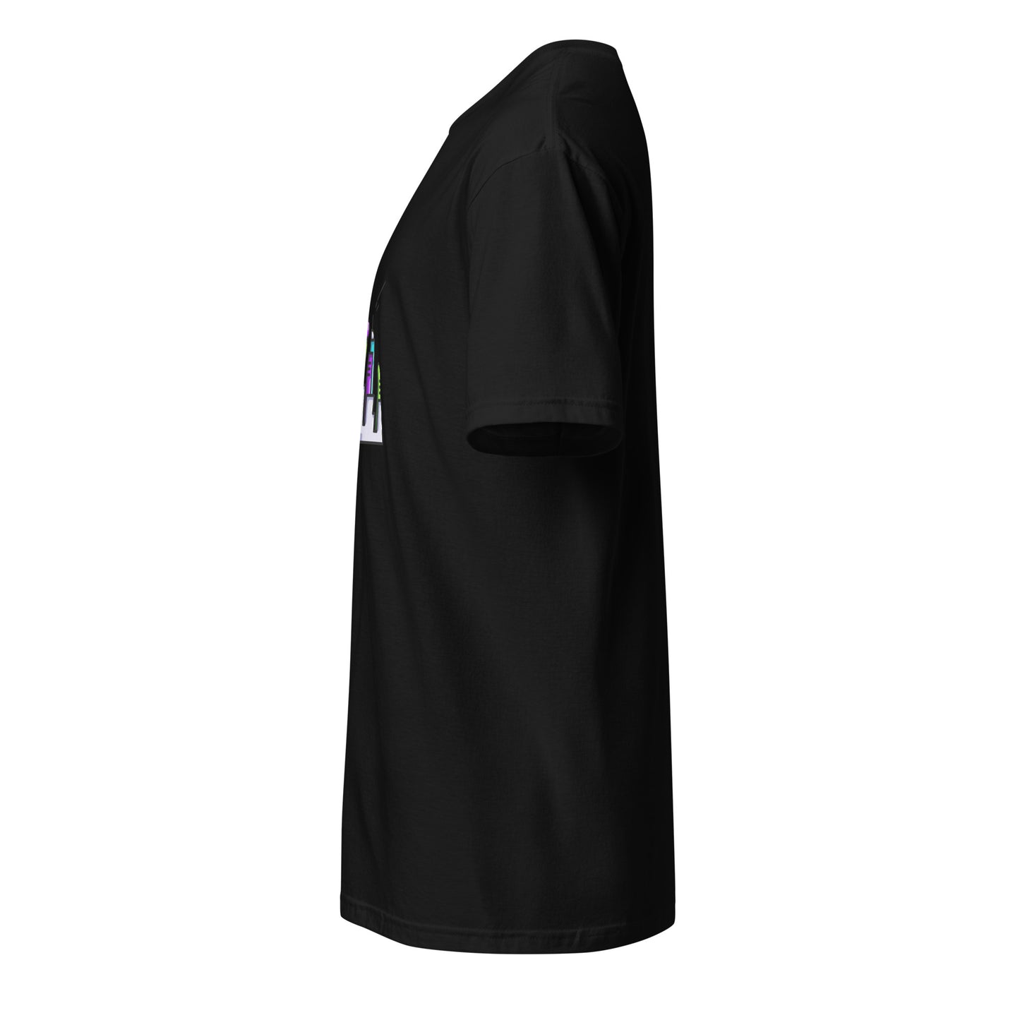 Cyber City 2 - Signal From The Skyline - Short-Sleeve Unisex T-Shirt - Graphic Tee - Black - Left side