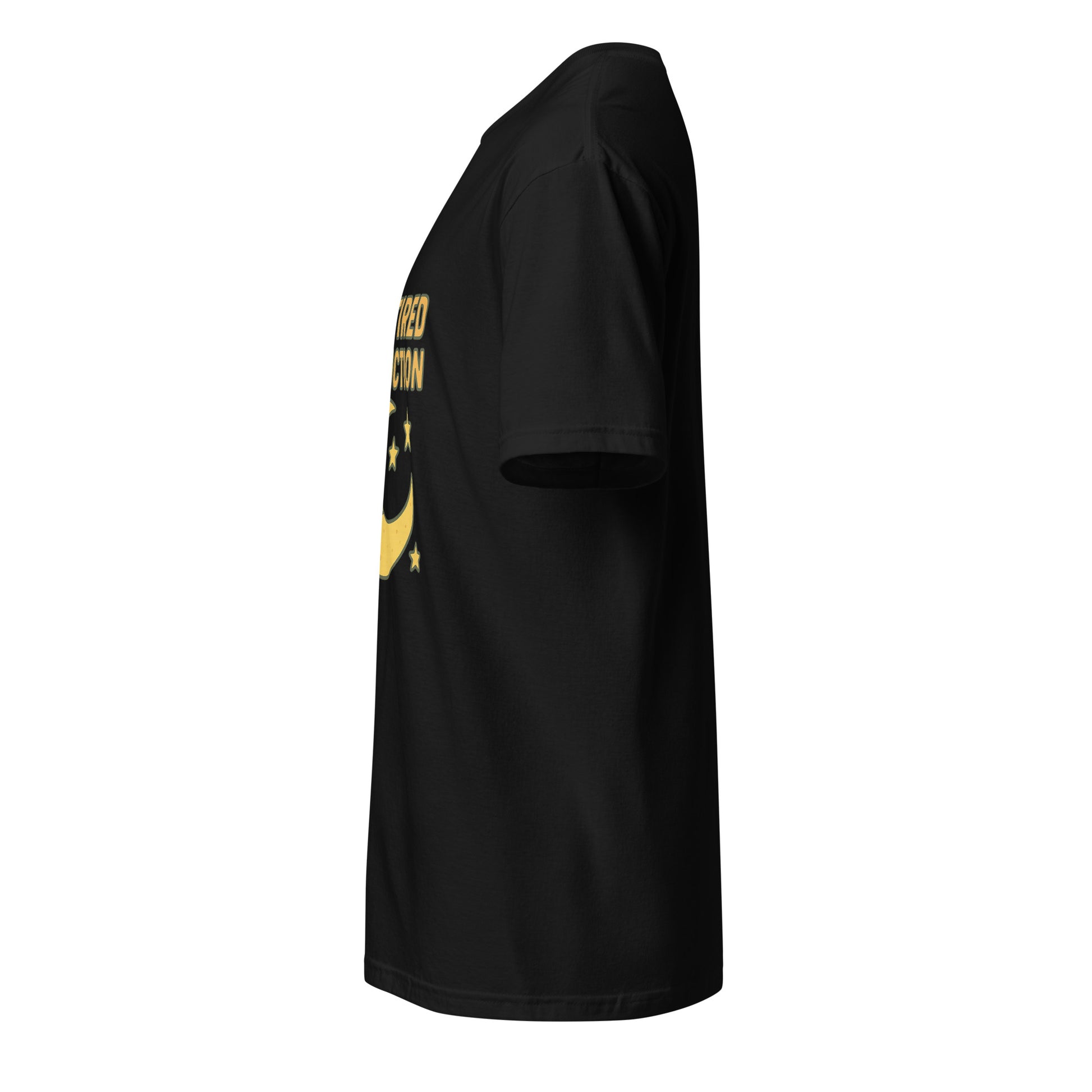 Too Tired To Function – Relatable Everyday - Short-Sleeve Unisex T-Shirt - Graphic Tee - Black - Left side