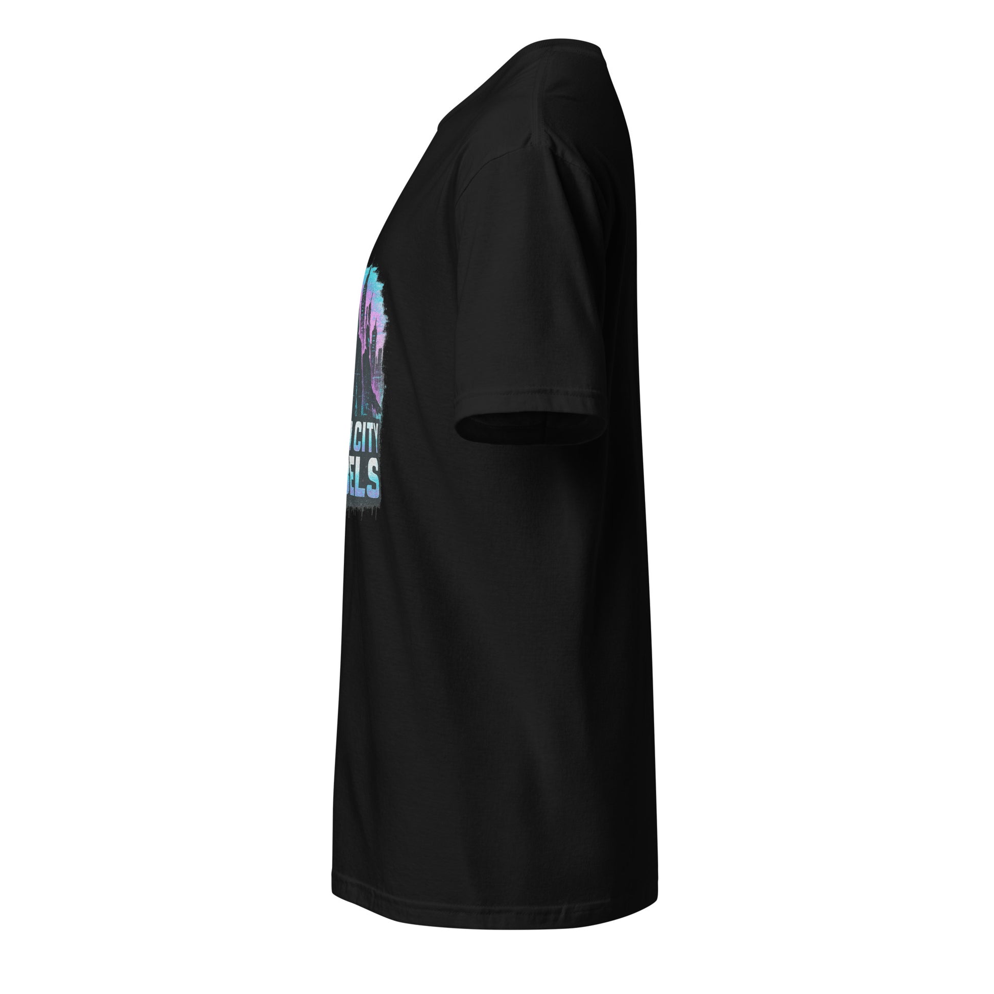 Glitch City Rebels - Digital Attitude - Short-Sleeve Unisex T-Shirt - Graphic Tee - Black - Left side