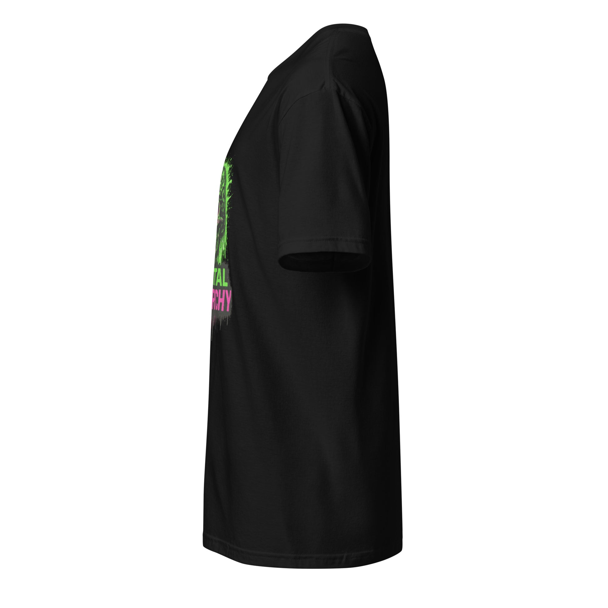 Digital Anarchy - Visual Rebellion - Short-Sleeve Unisex T-Shirt - Graphic Tee - Black - Left side