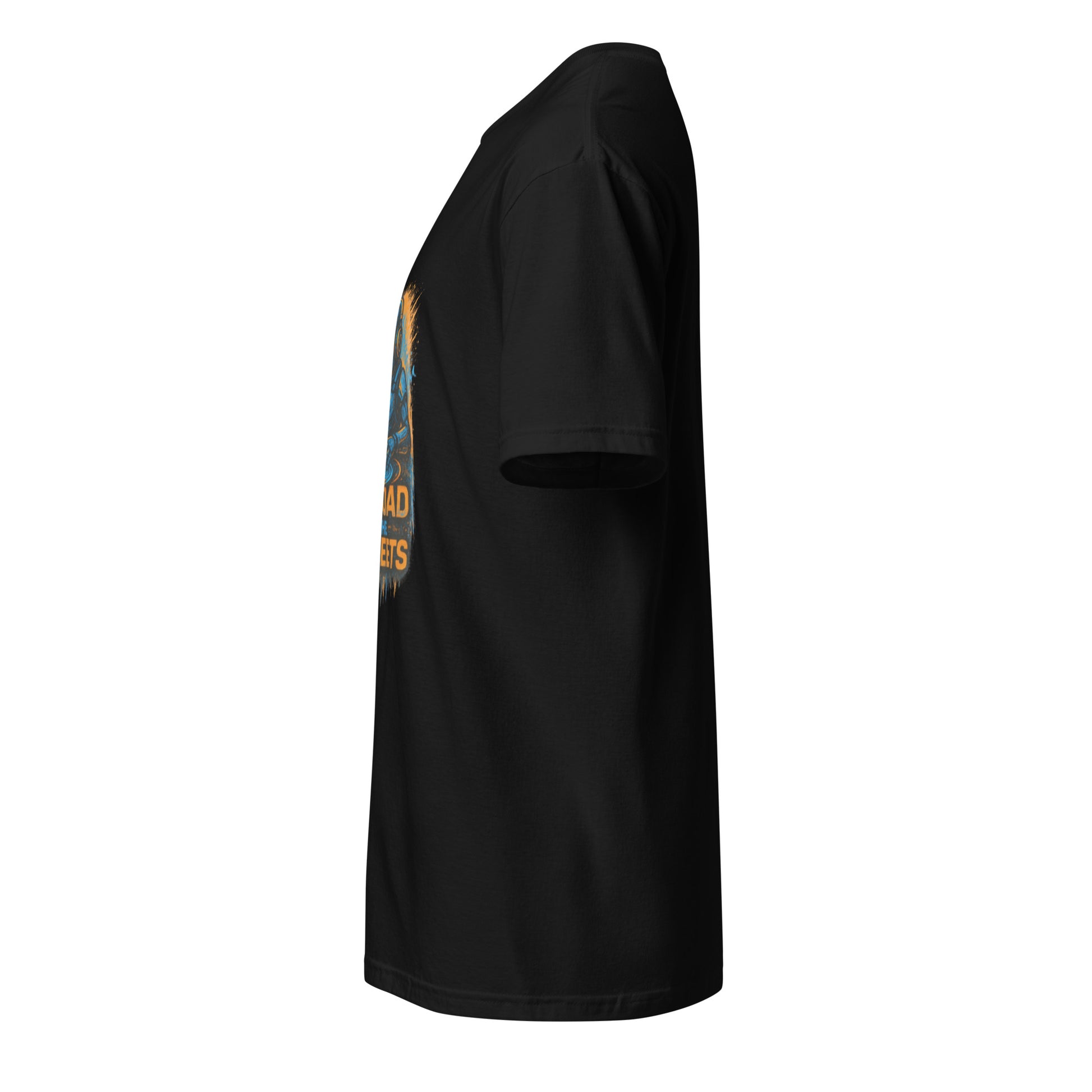 Upload the Streets - Urban Rave - Short-Sleeve Unisex T-Shirt - Graphic Tee - Black - Left side