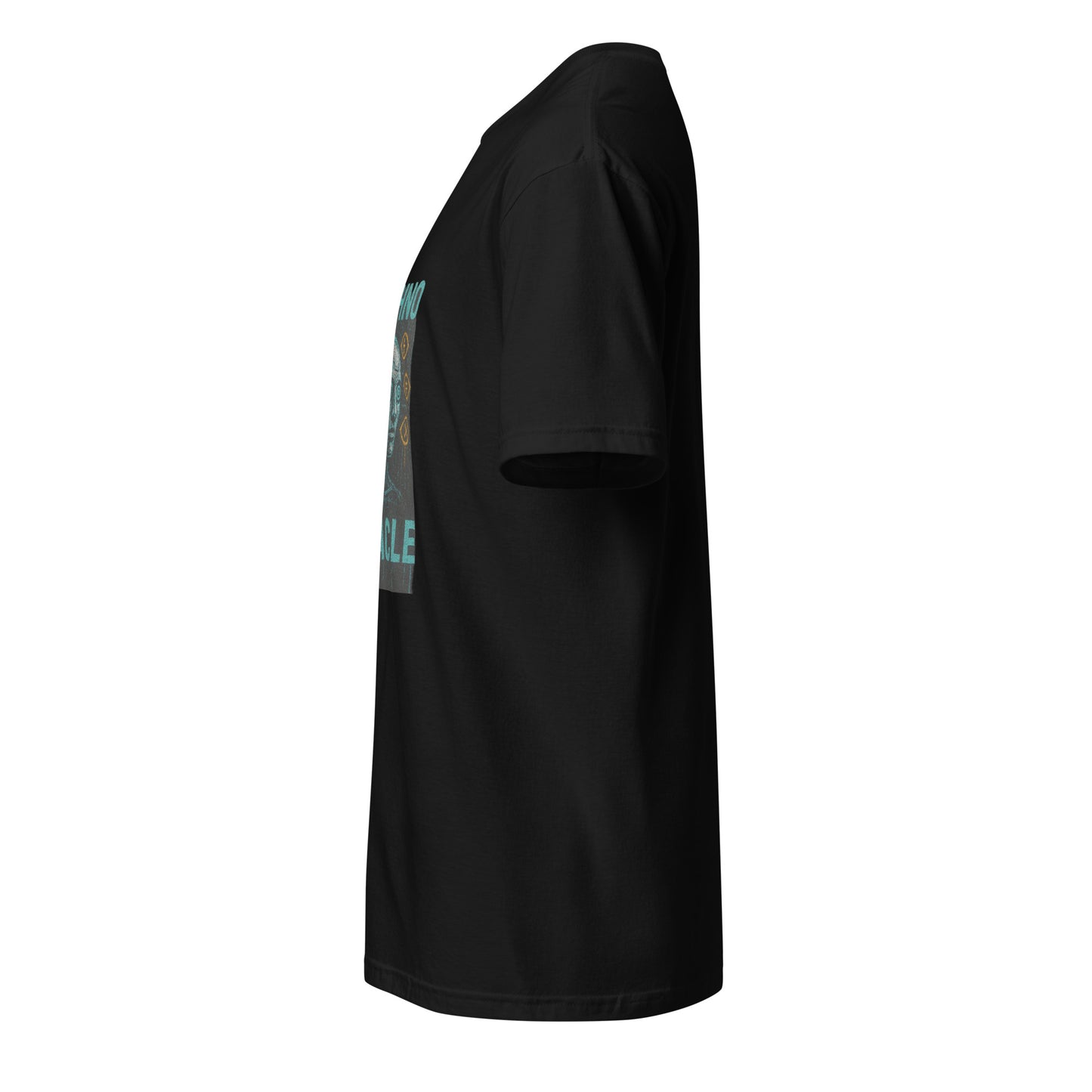 Techno Oracle - Urban Futurism - Short-Sleeve Unisex T-Shirt - Graphic Tee - Black - Left side