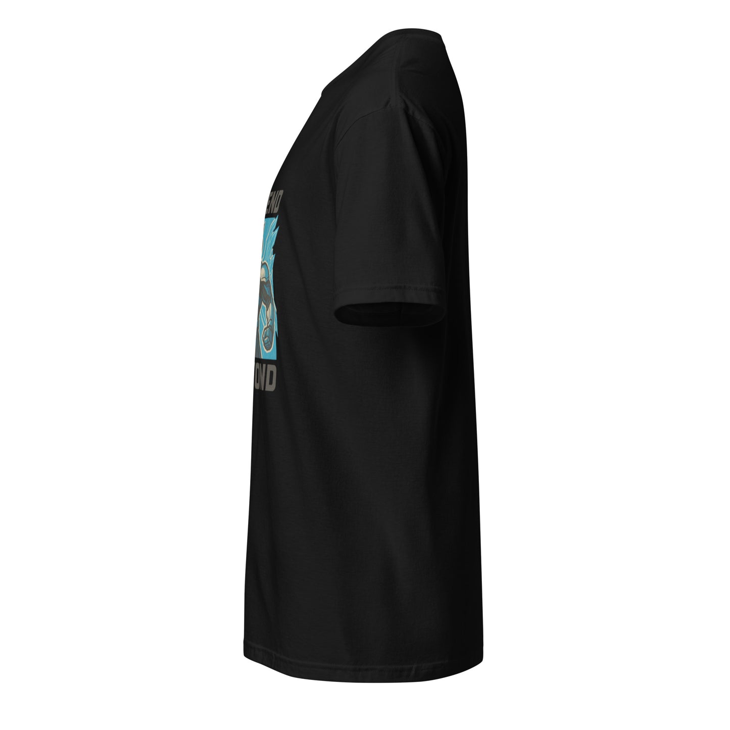 Mechaverse Crusader – Hard-Light Wing Pilot - Short-Sleeve Unisex T-Shirt - Graphic Tee - Black - Left side