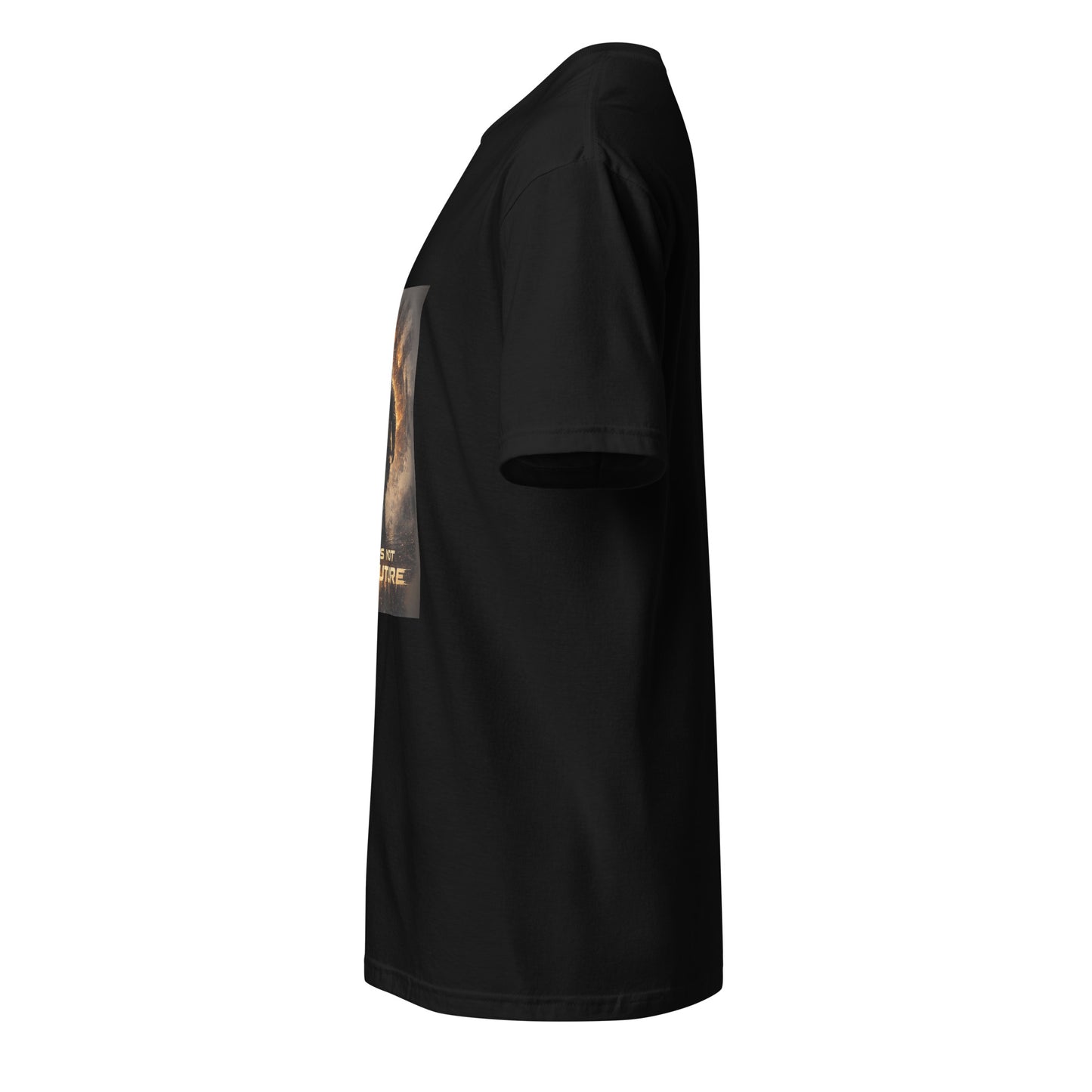 This Is Not The Future – Cinematic Sci-Fi - Short-Sleeve Unisex T-Shirt - Graphic Tee - Black - Left side