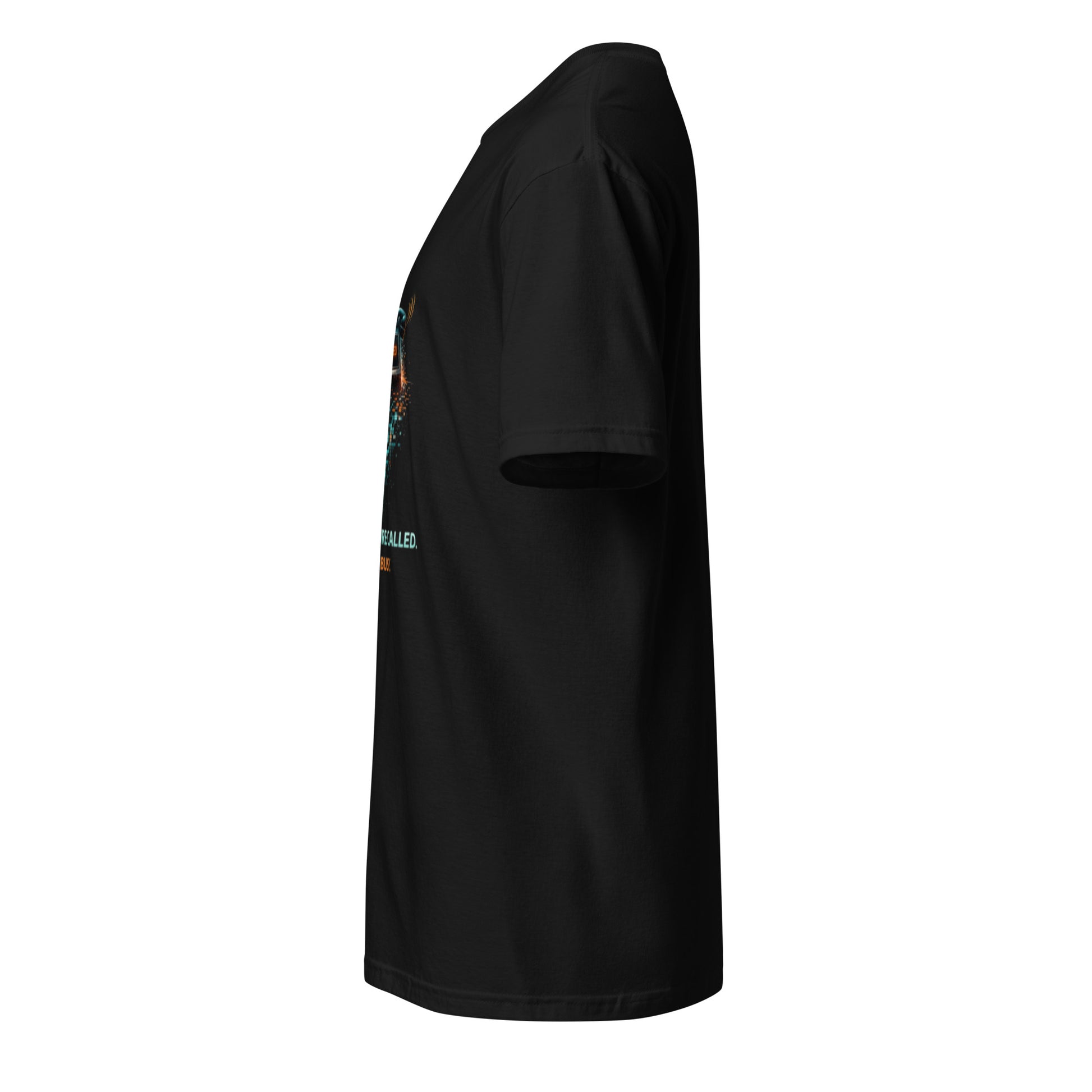 The Future Called. It’s Busy. – Cyber Sarcasm - Short-Sleeve Unisex T-Shirt - Graphic Tee - Black - Left side
