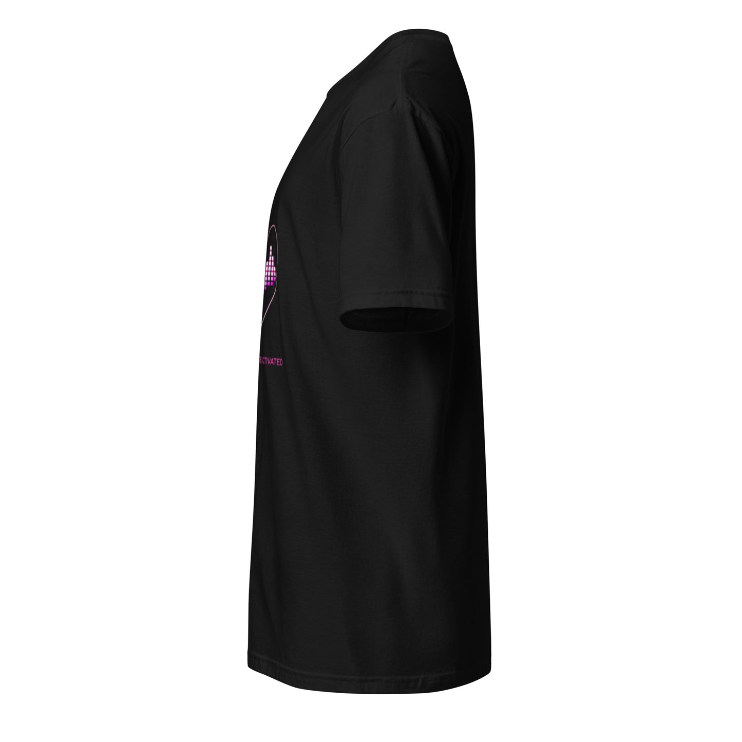 Night Mode Activated – Minimal Club Streetwear - Short-Sleeve Unisex T-Shirt - Graphic Tee - Black - Left side