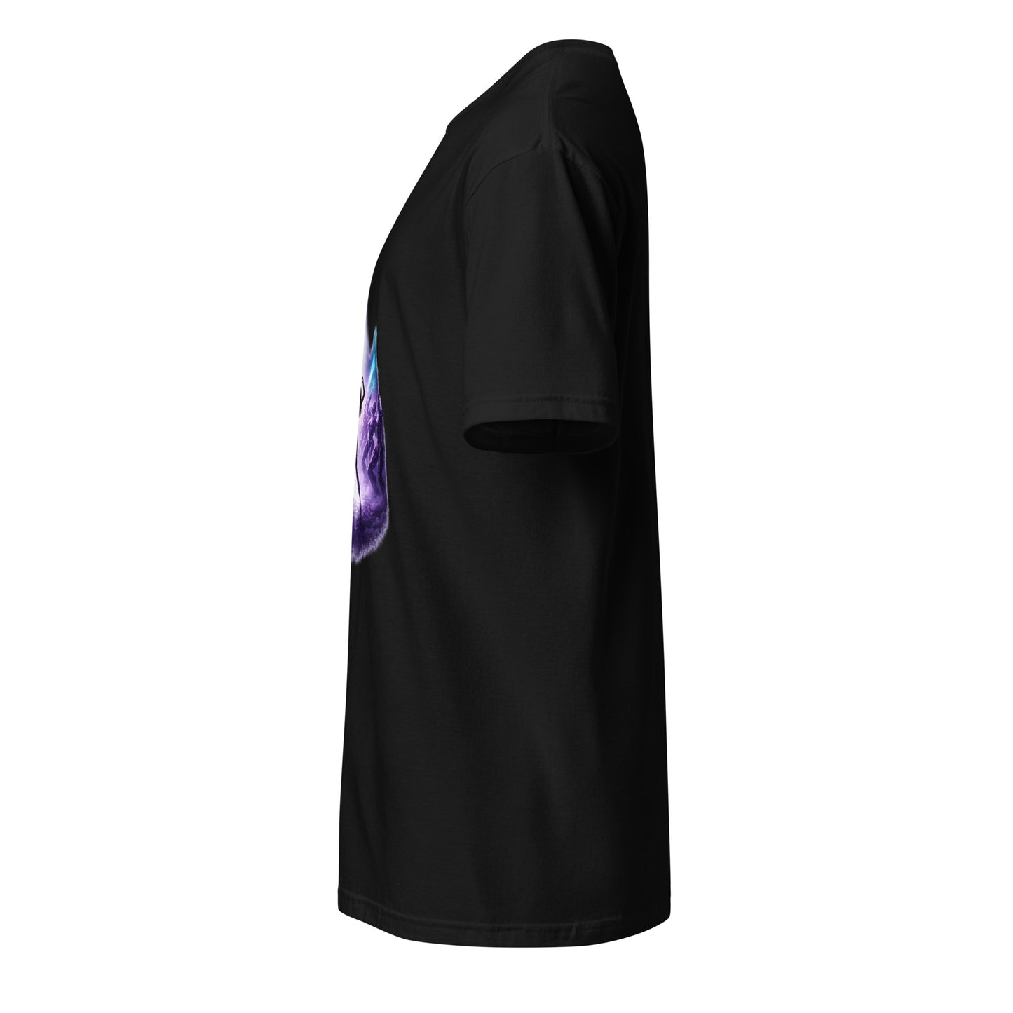 Last Human On The Dancefloor – Sci-Fi Rave - Short-Sleeve Unisex T-Shirt - Graphic Tee - Black - Left side
