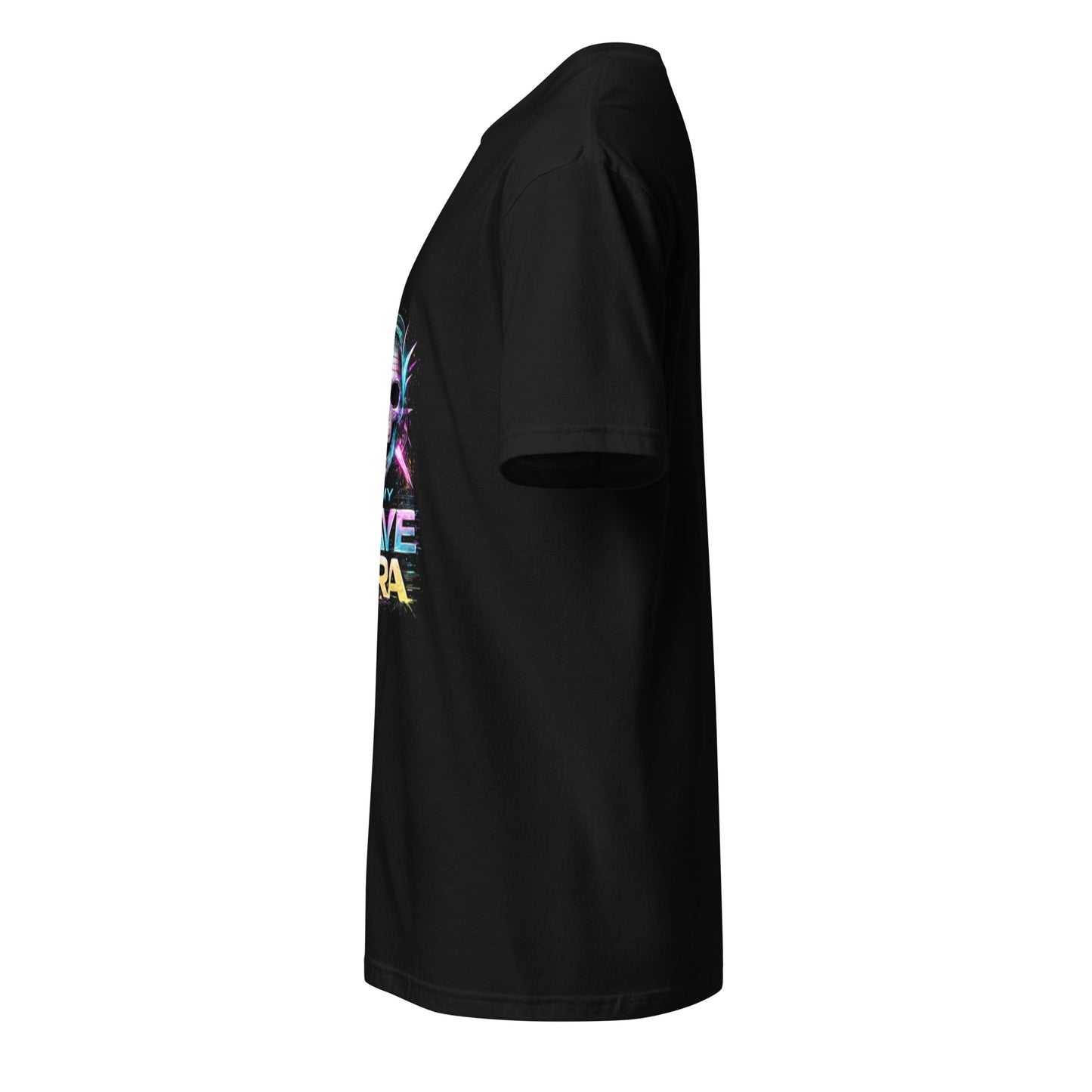 In My Rave Era – Neon Skull Festival - Short-Sleeve Unisex T-Shirt - Graphic Tee - Black - Left side