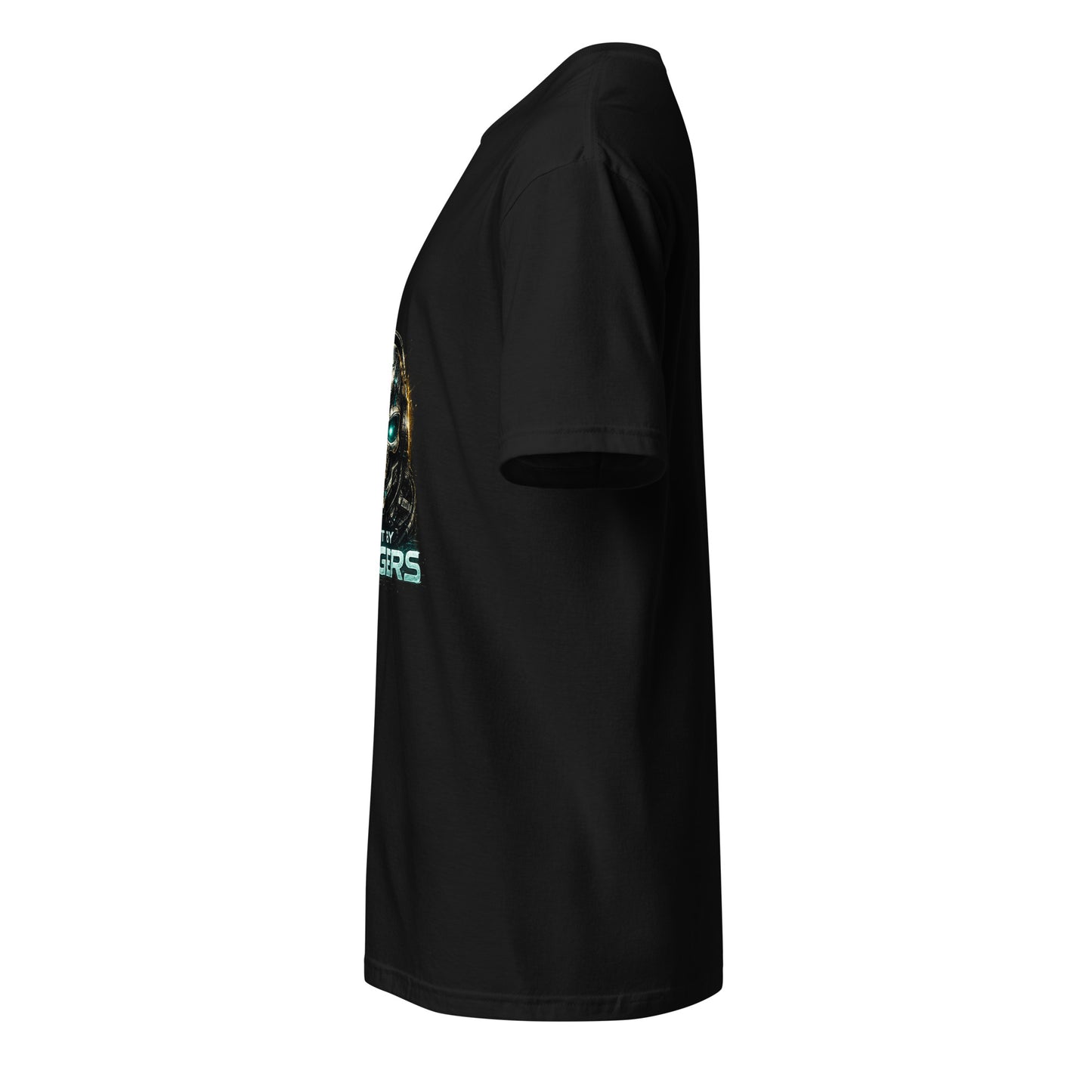 Built By Bangers – Cyber Music - Short-Sleeve Unisex T-Shirt Graphic Tee - Black - Left side