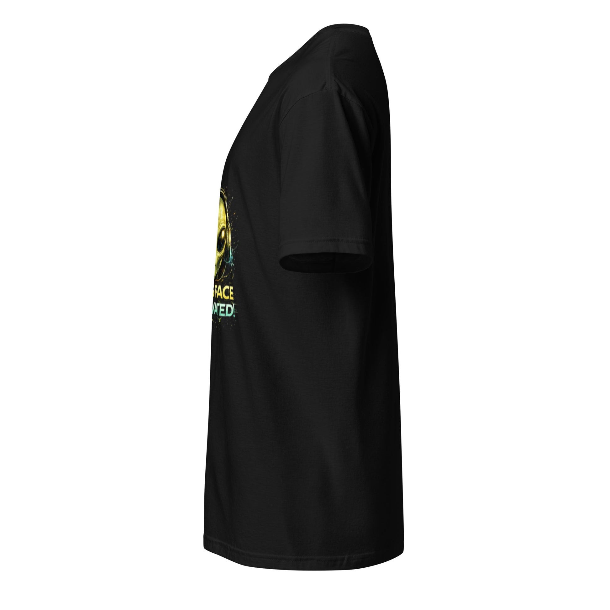 Bass Face Activated – Alien Rave - Short-Sleeve Unisex T-Shirt - Graphic Tee - Black - Left side