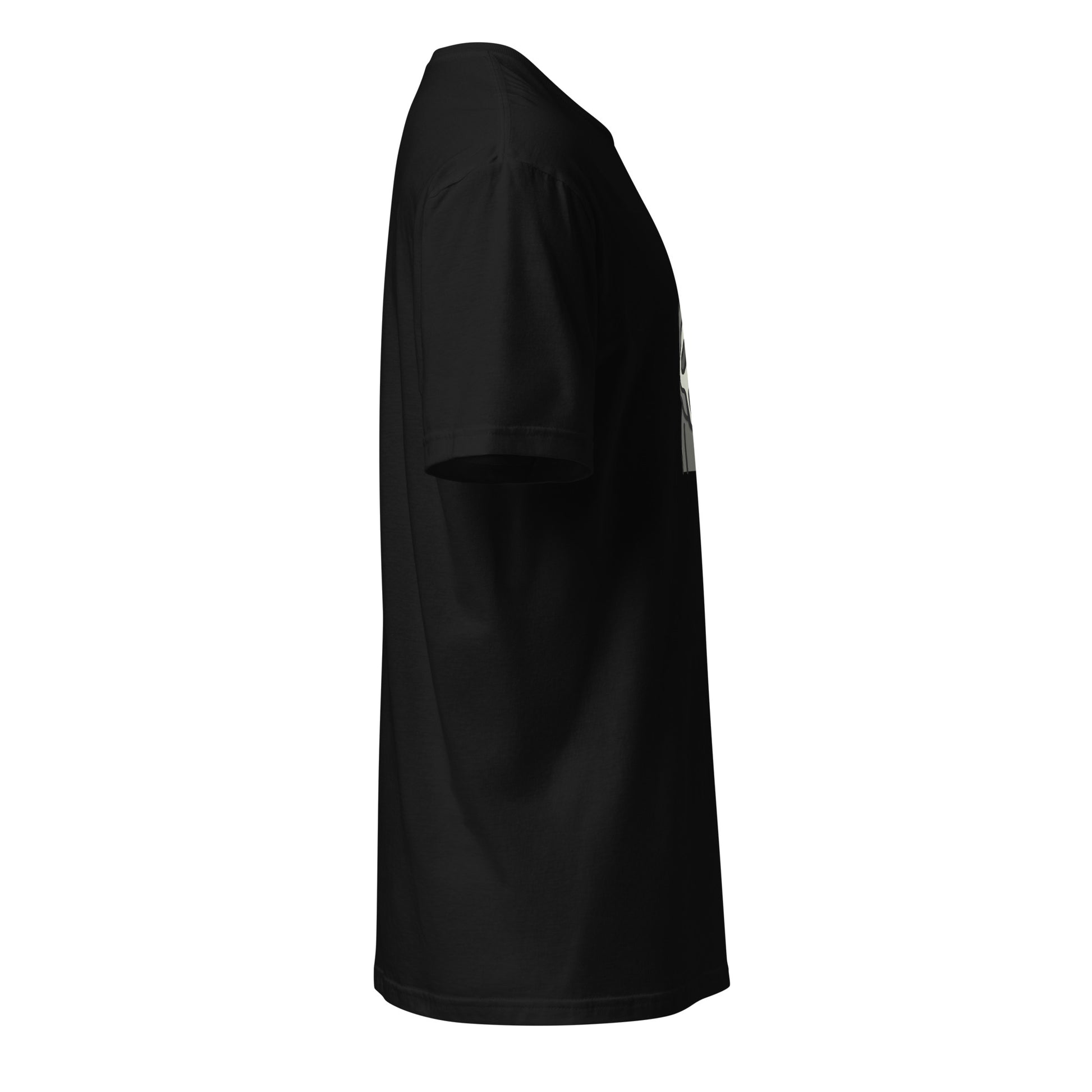 Ghost Hood - Cartoon Scream Style - Short-Sleeve Unisex T-Shirt - Graphic Tee - Black - Right side