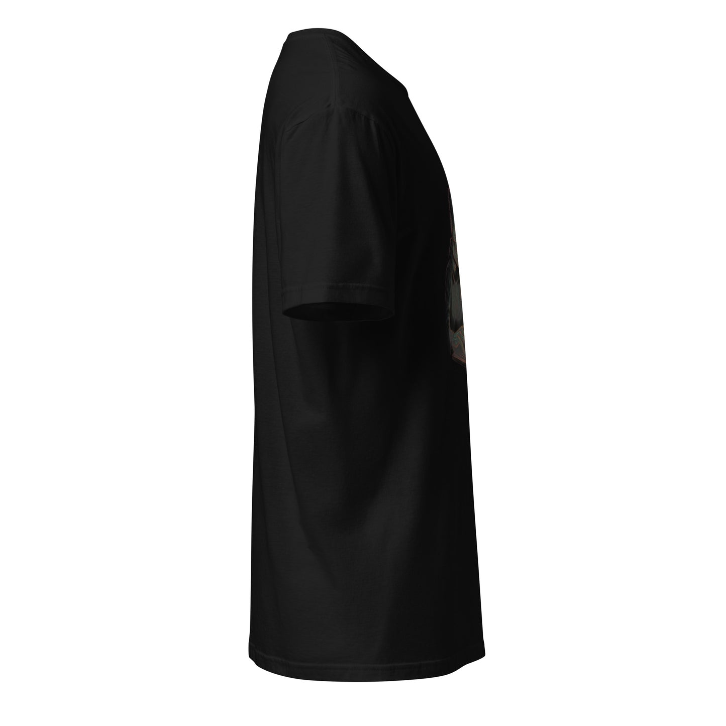 Zombie Hacker – Undead Cyberpunk Coder - Short-Sleeve Unisex T-Shirt - Graphic Tee - Black - Right side