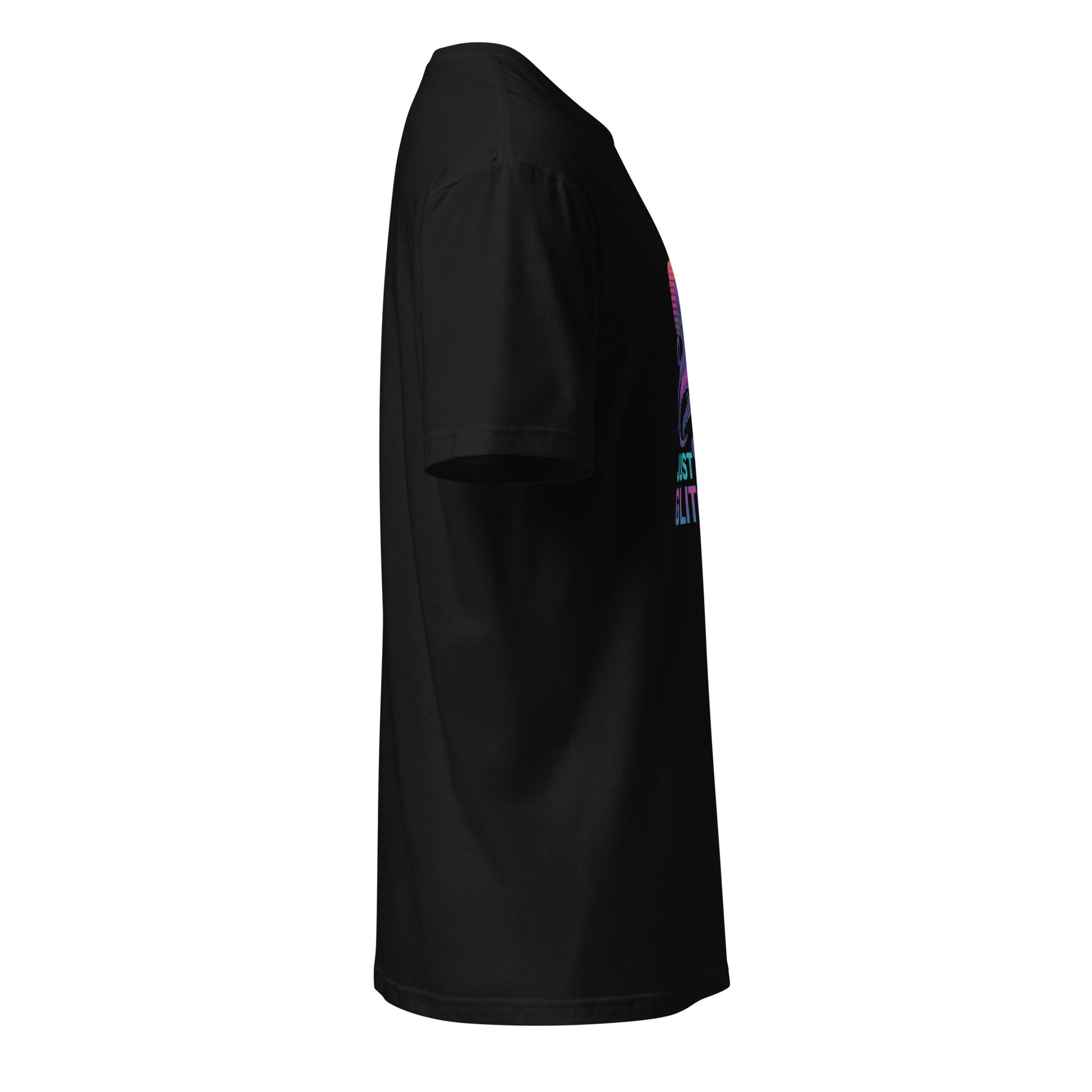 Just Keep Glitchin’ – Cyber Octopus VR - Short-Sleeve Unisex T-Shirt - Graphic Tee - Black - Right side