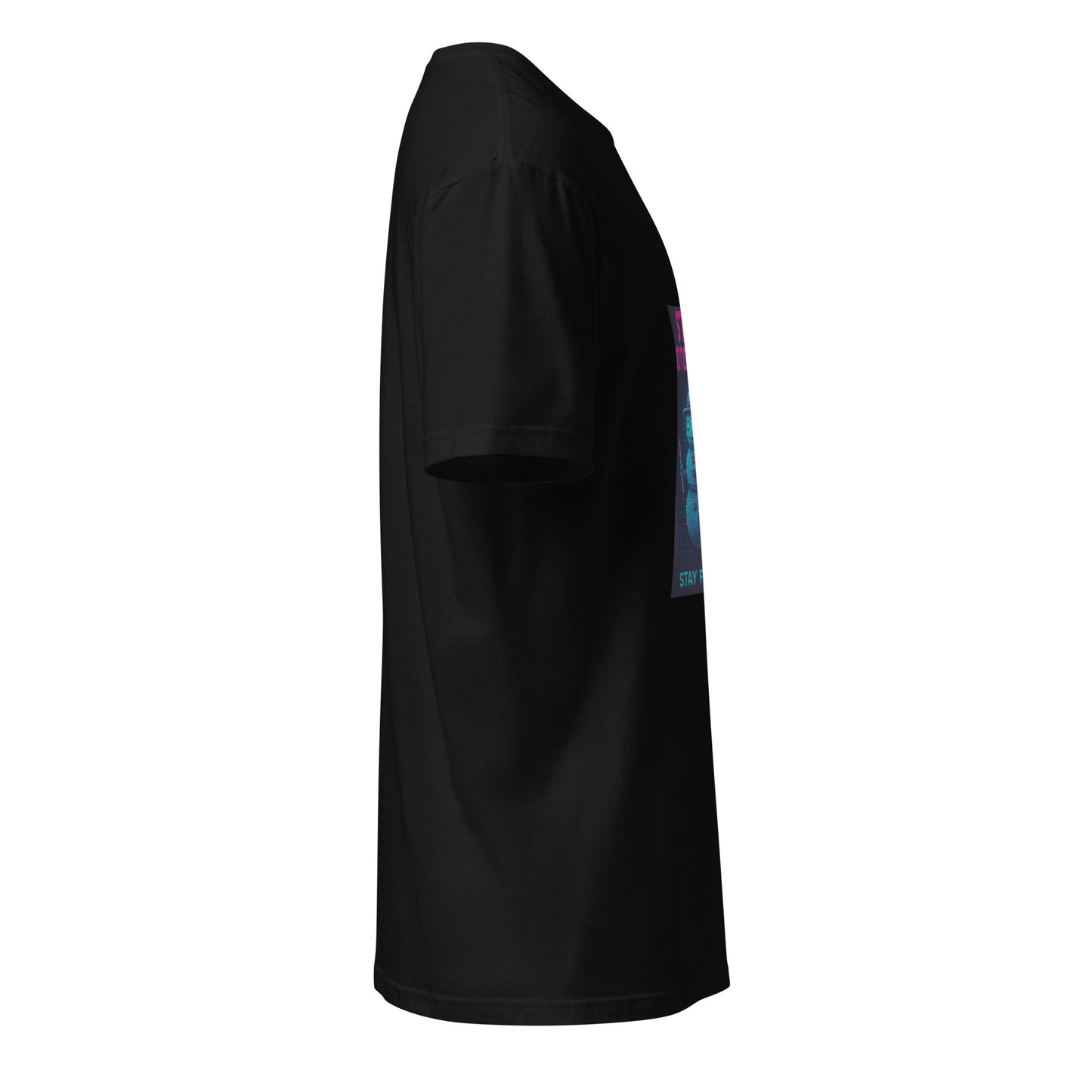 Frostbyte - Stay Glitchmas - Short-Sleeve Unisex T-Shirt - Graphic Tee - Black - Right side