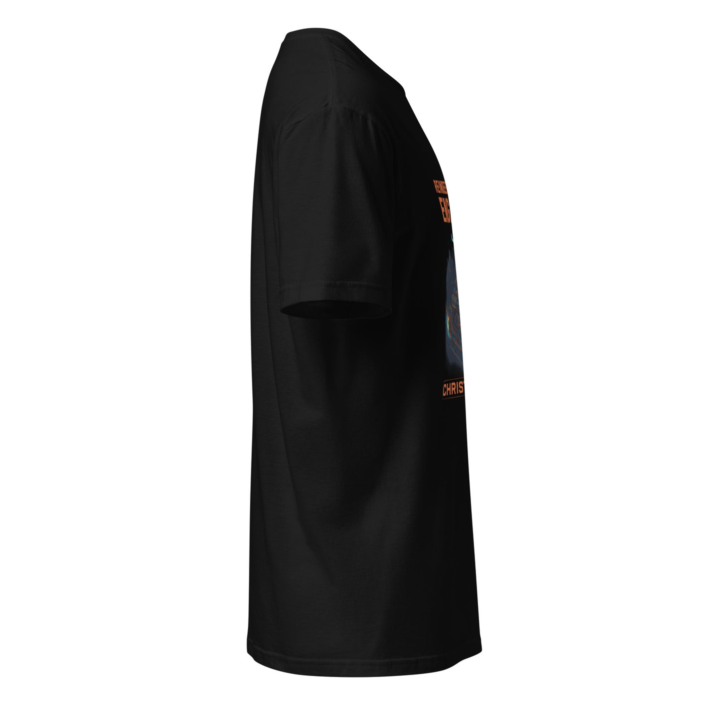 Mecha Reindeer Squadron - Short-Sleeve Unisex T-Shirt - Graphic Tee - Black - Right side