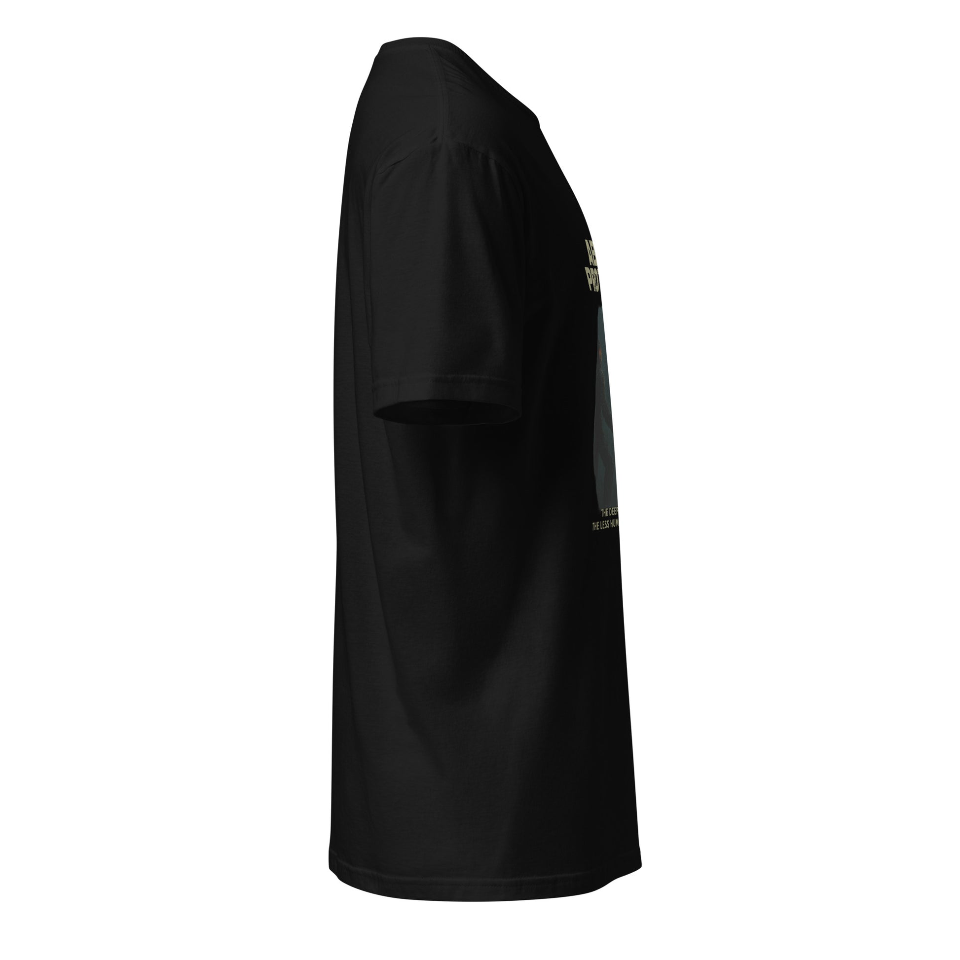 Abyss Protocol - Dark Confrontation - Short-Sleeve Unisex T-Shirt - Graphic Tee - Black - Right side