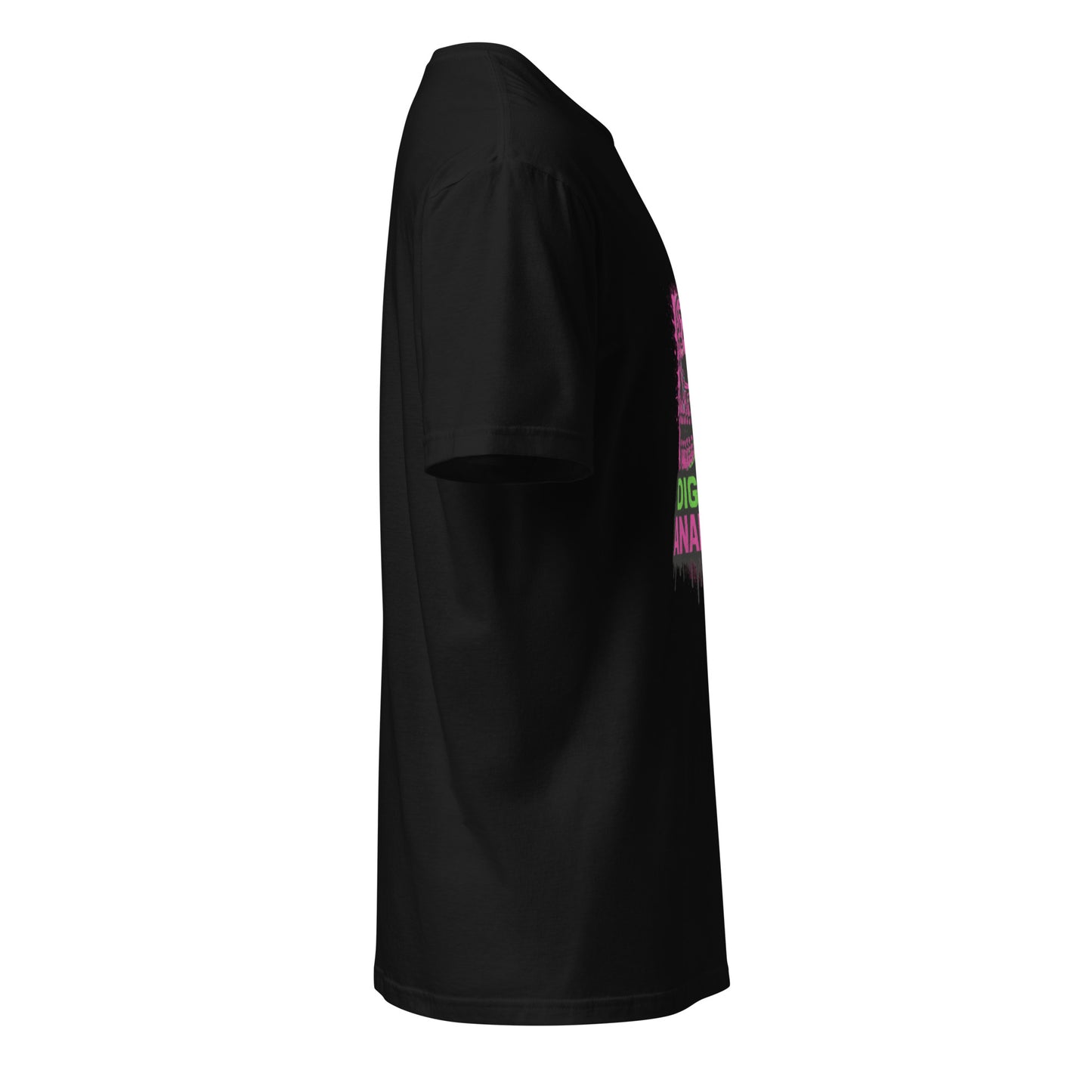 Digital Anarchy - Visual Rebellion - Short-Sleeve Unisex T-Shirt - Graphic Tee - Black -  Right side